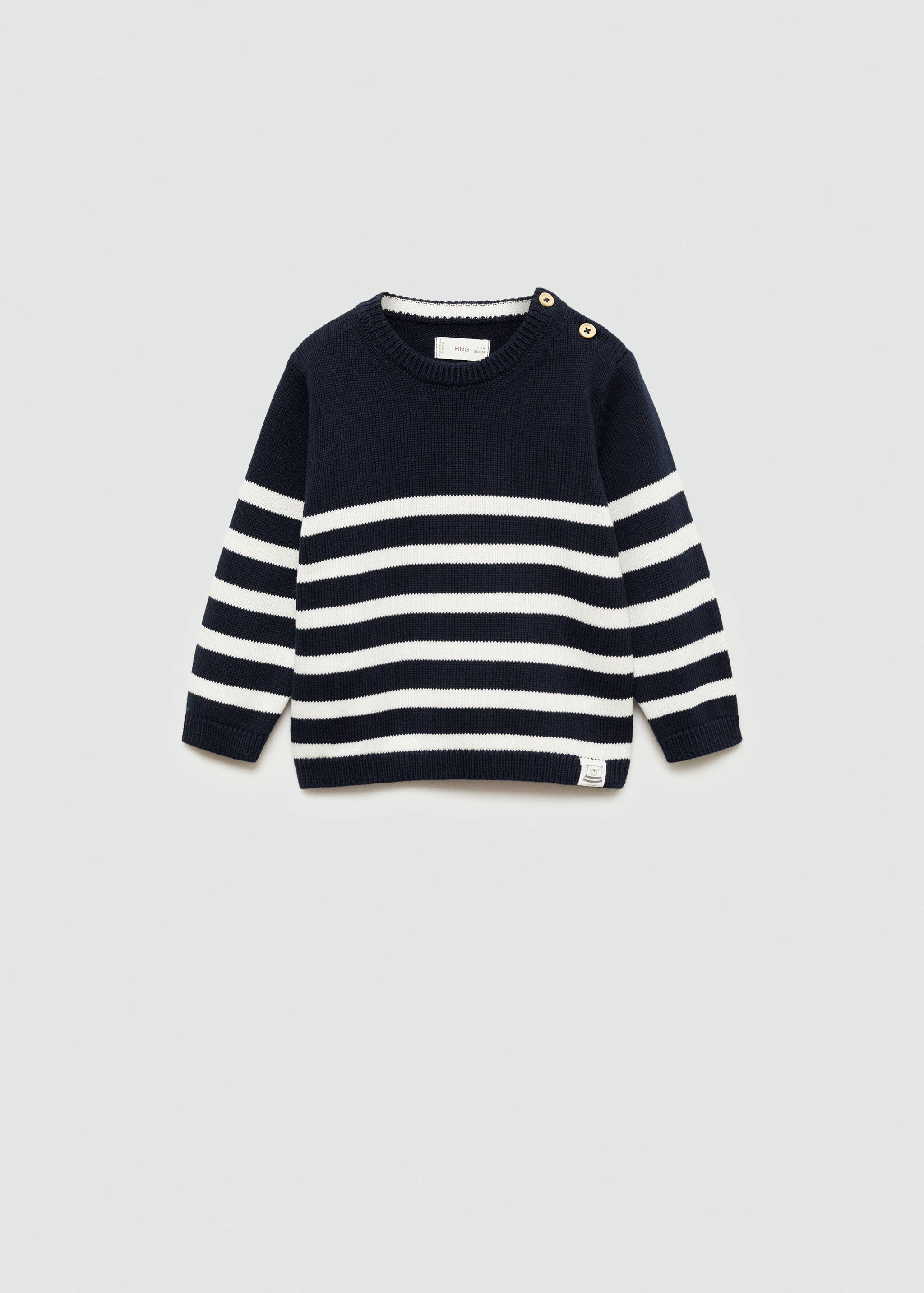 Buttons detail knit sweater - Article without model
