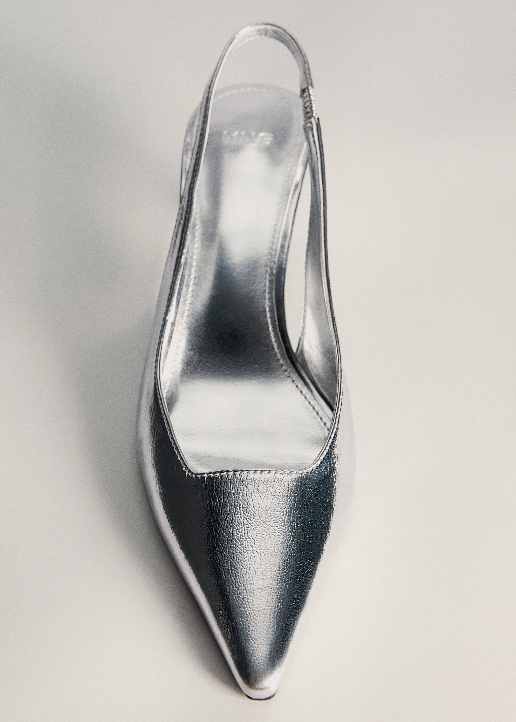 Metallic sling back shoes - Details of the article 5