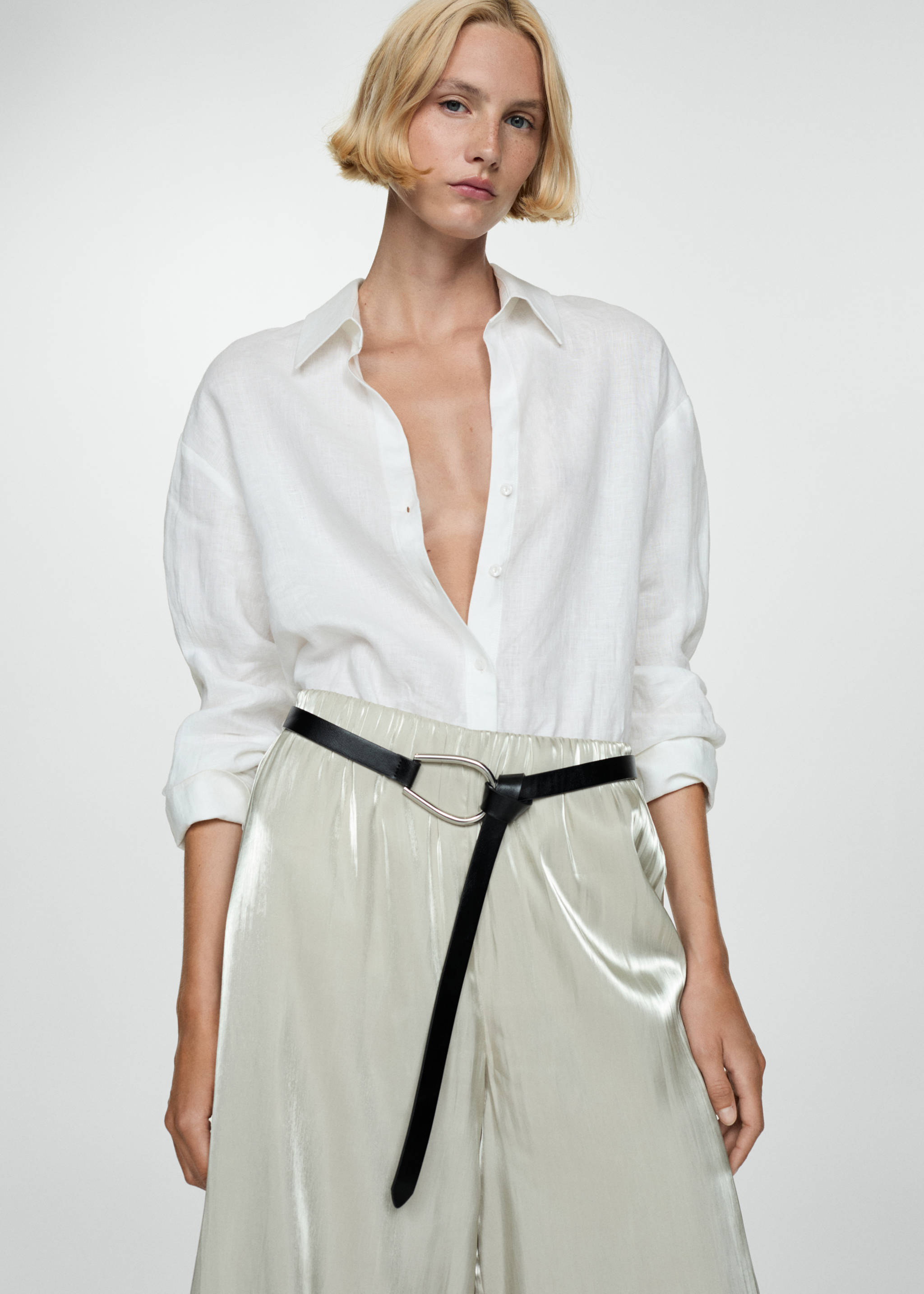 Pantalon fluide satiné - Détail de l'article 1