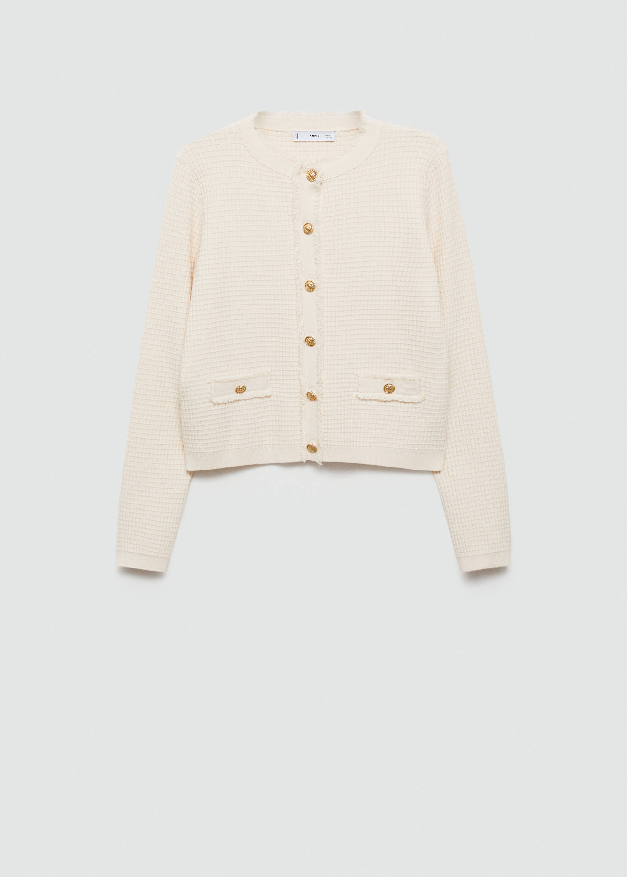 Button knit cardigan - Article without model