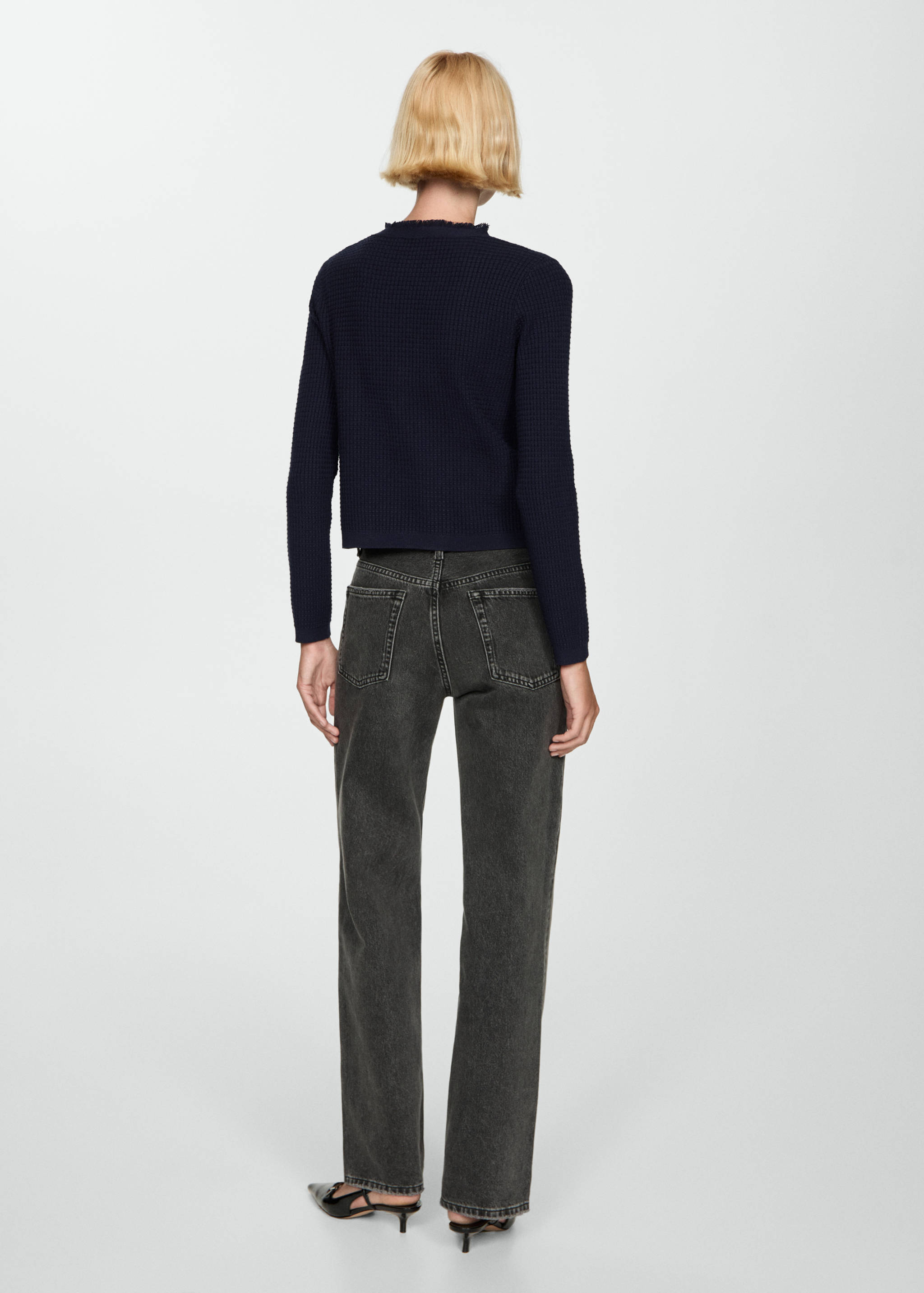 Cárdigan punto botones - Reverso del artículo