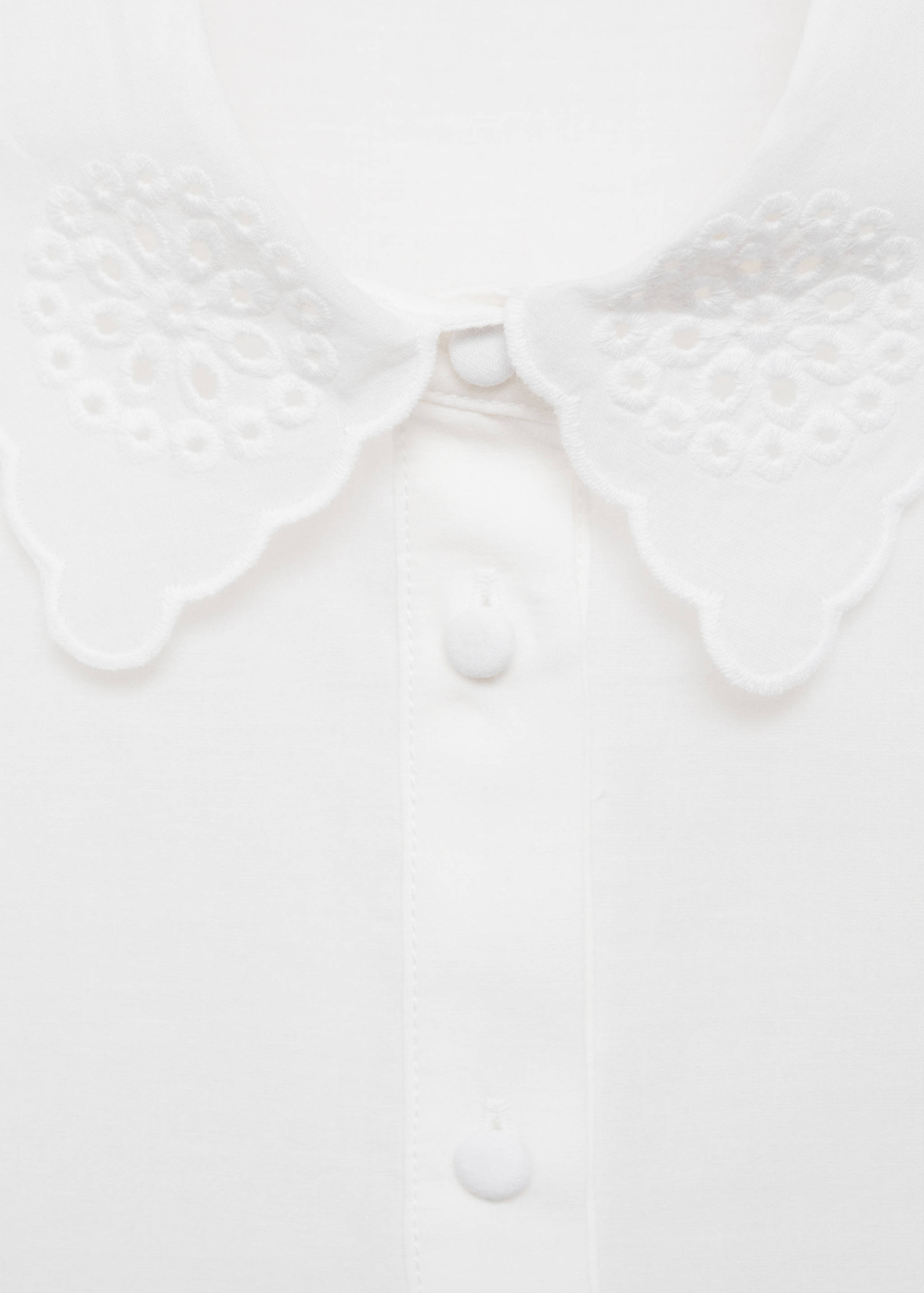 Embroidered openwork shirt - Details of the article 8