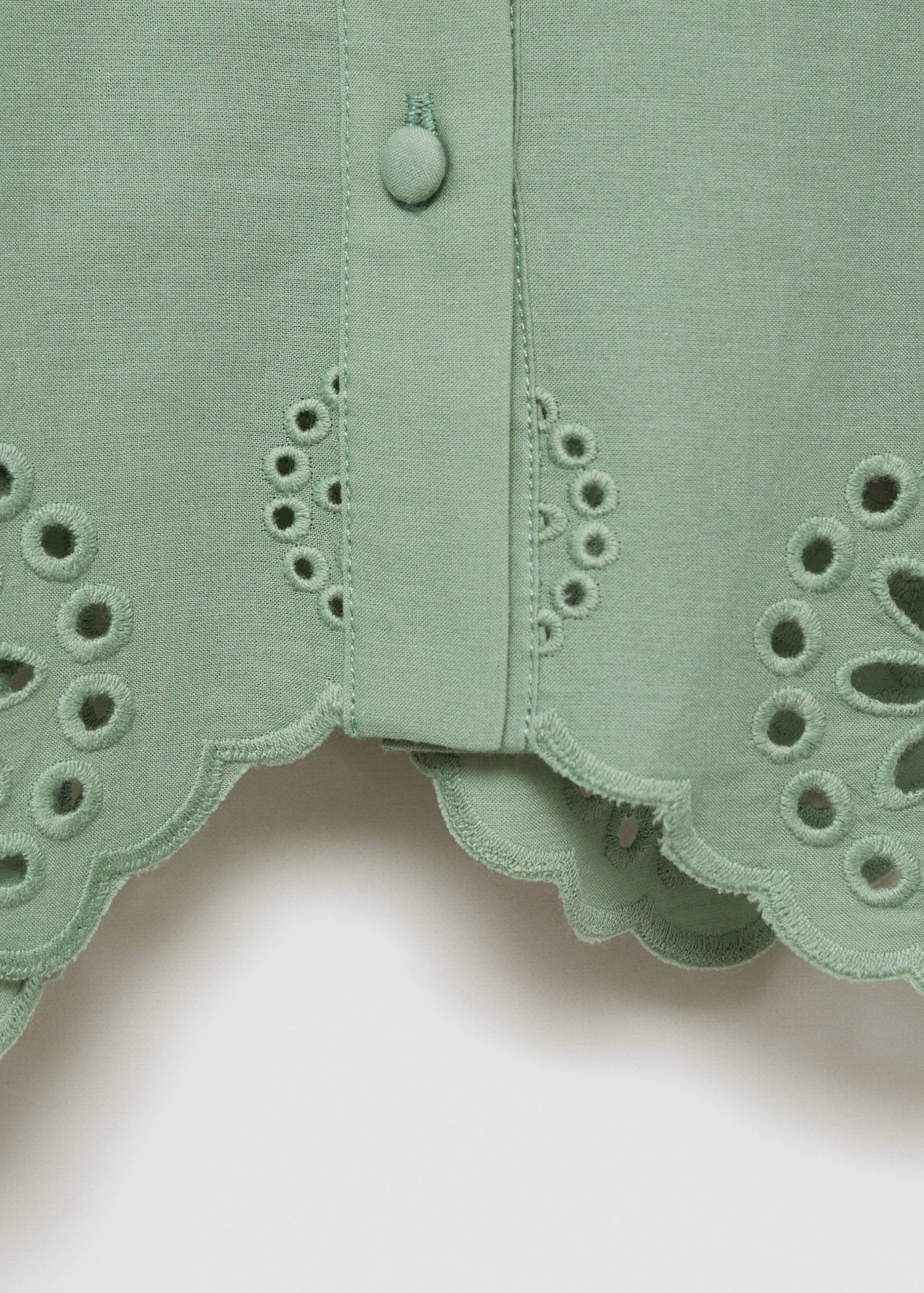 Embroidered openwork shirt - Details of the article 0