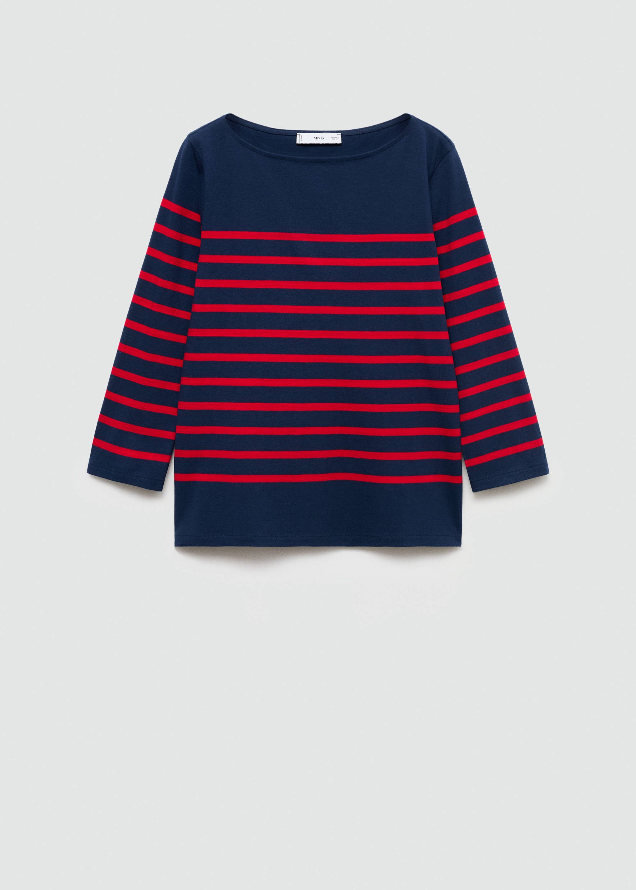 Striped boat-neck t-shirt - Article without model