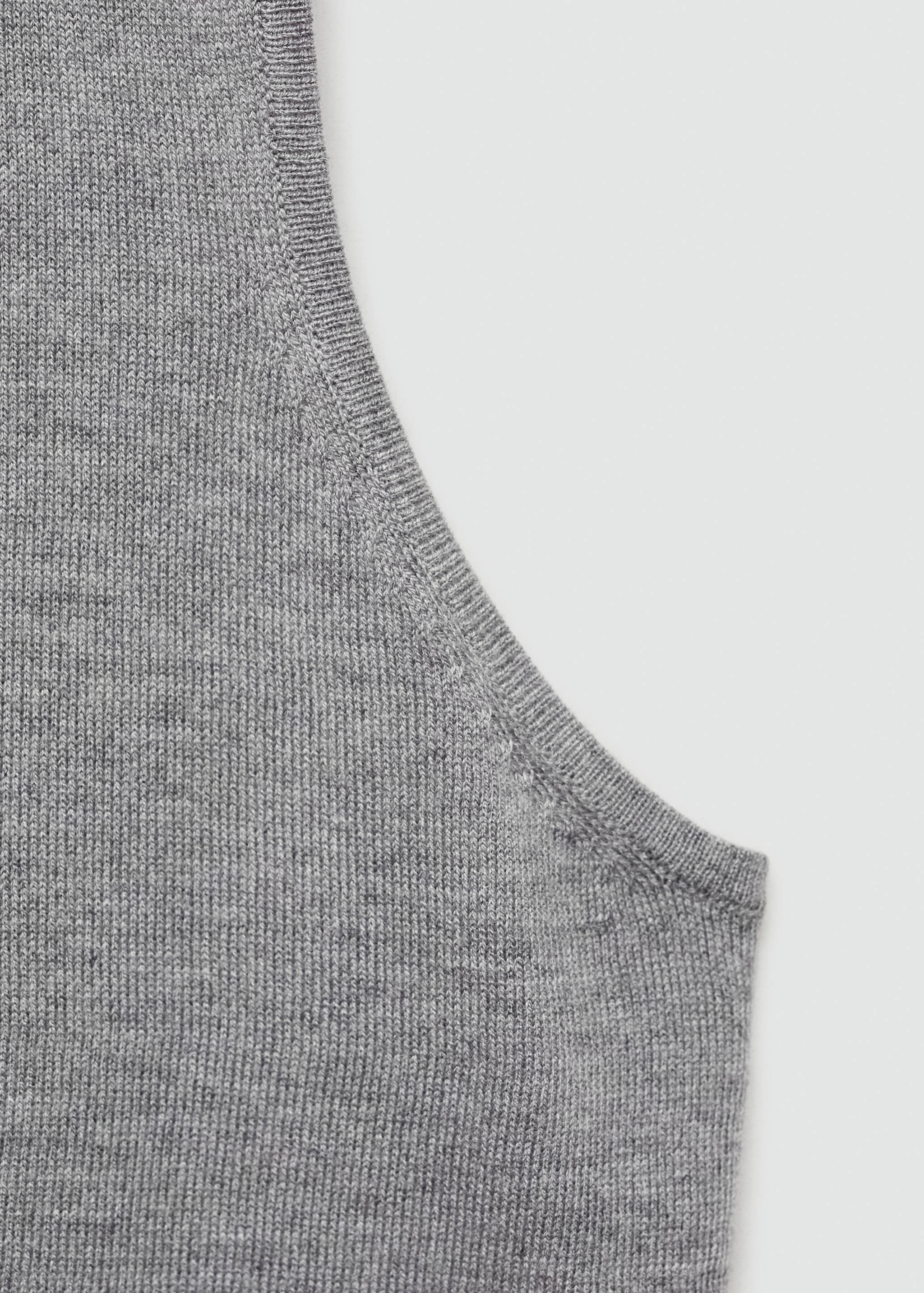 Fine-knit polo neck gilet - Details of the article 0