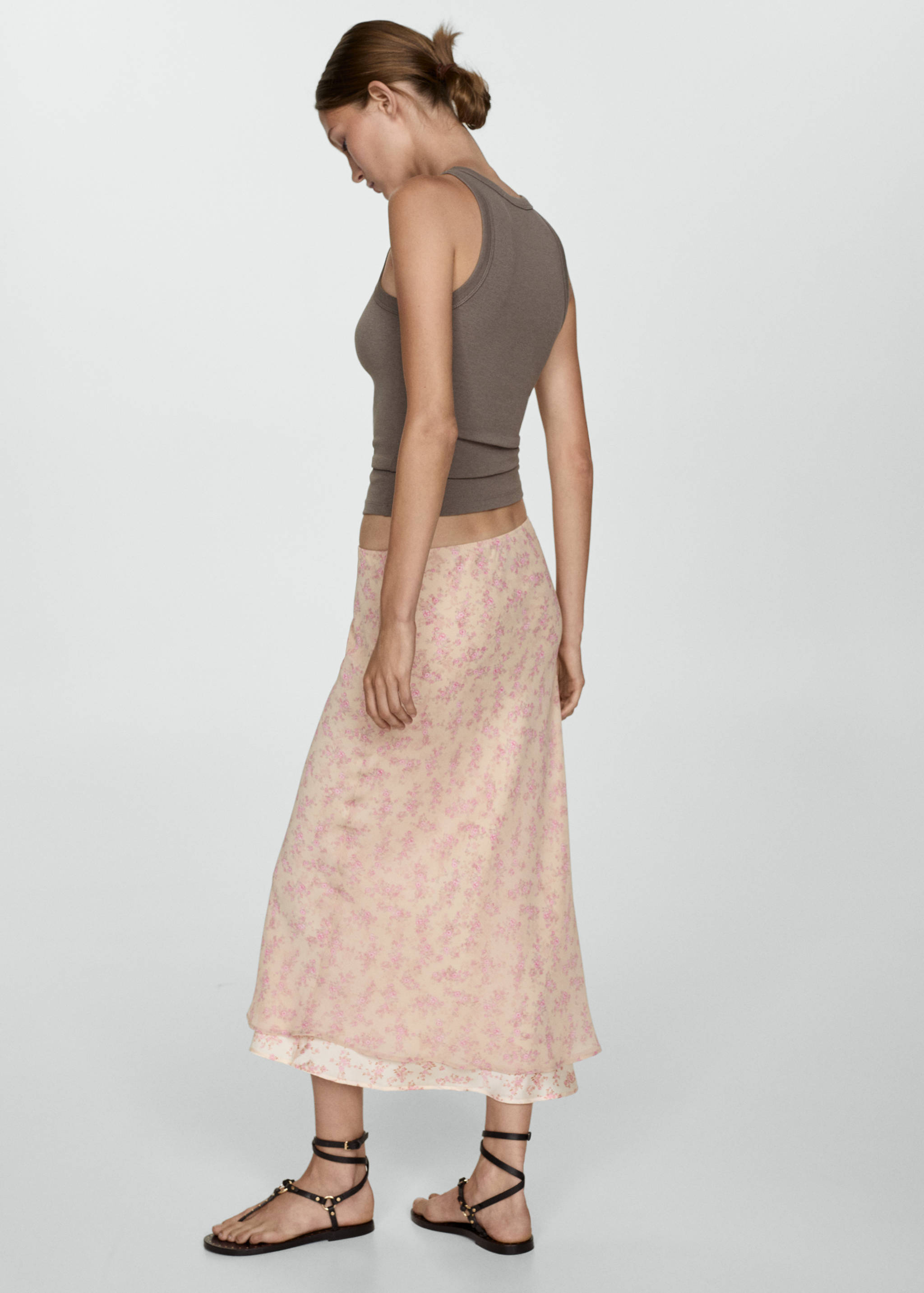 Top côtelé en coton - Verso de l’article