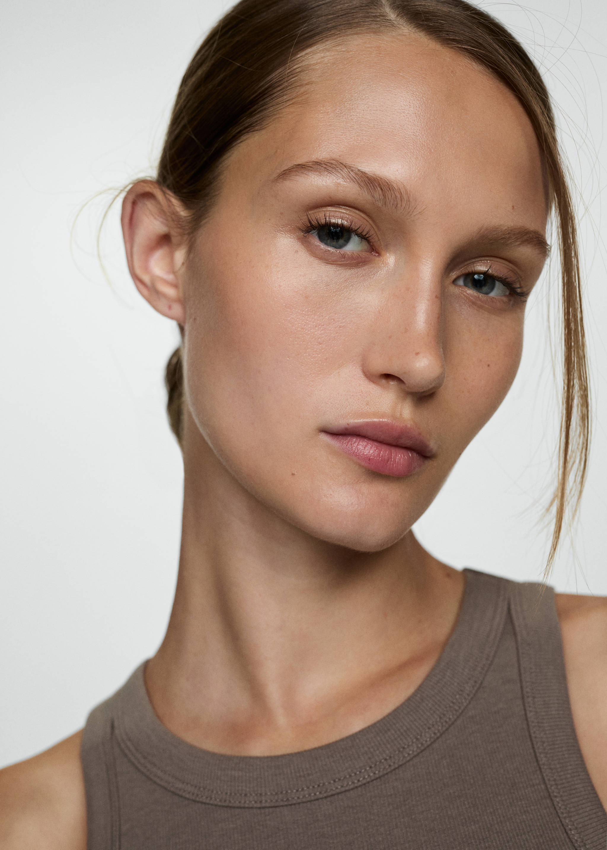 Top côtelé en coton - Détail de l'article 1