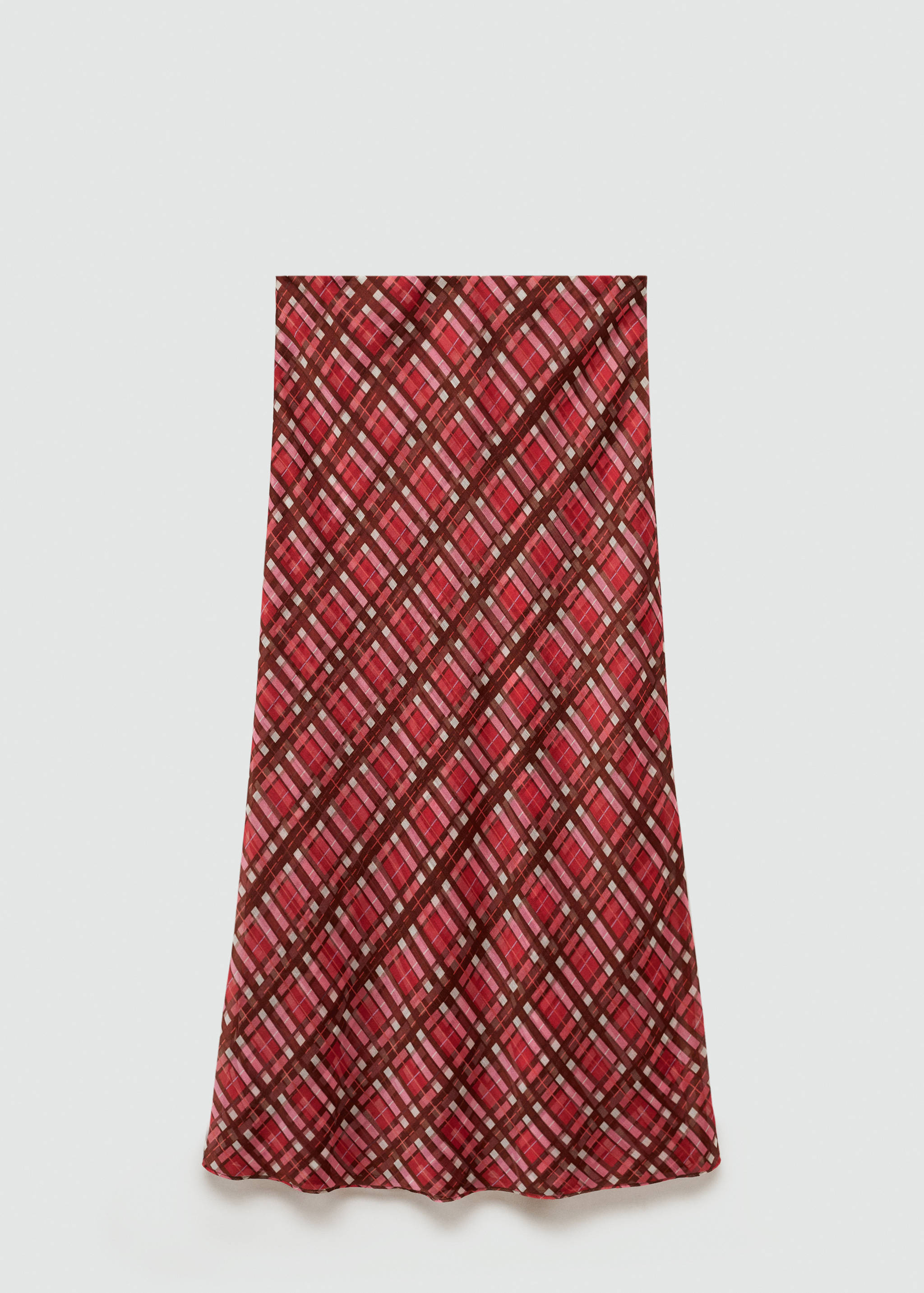 Checked long skirt - Article without model