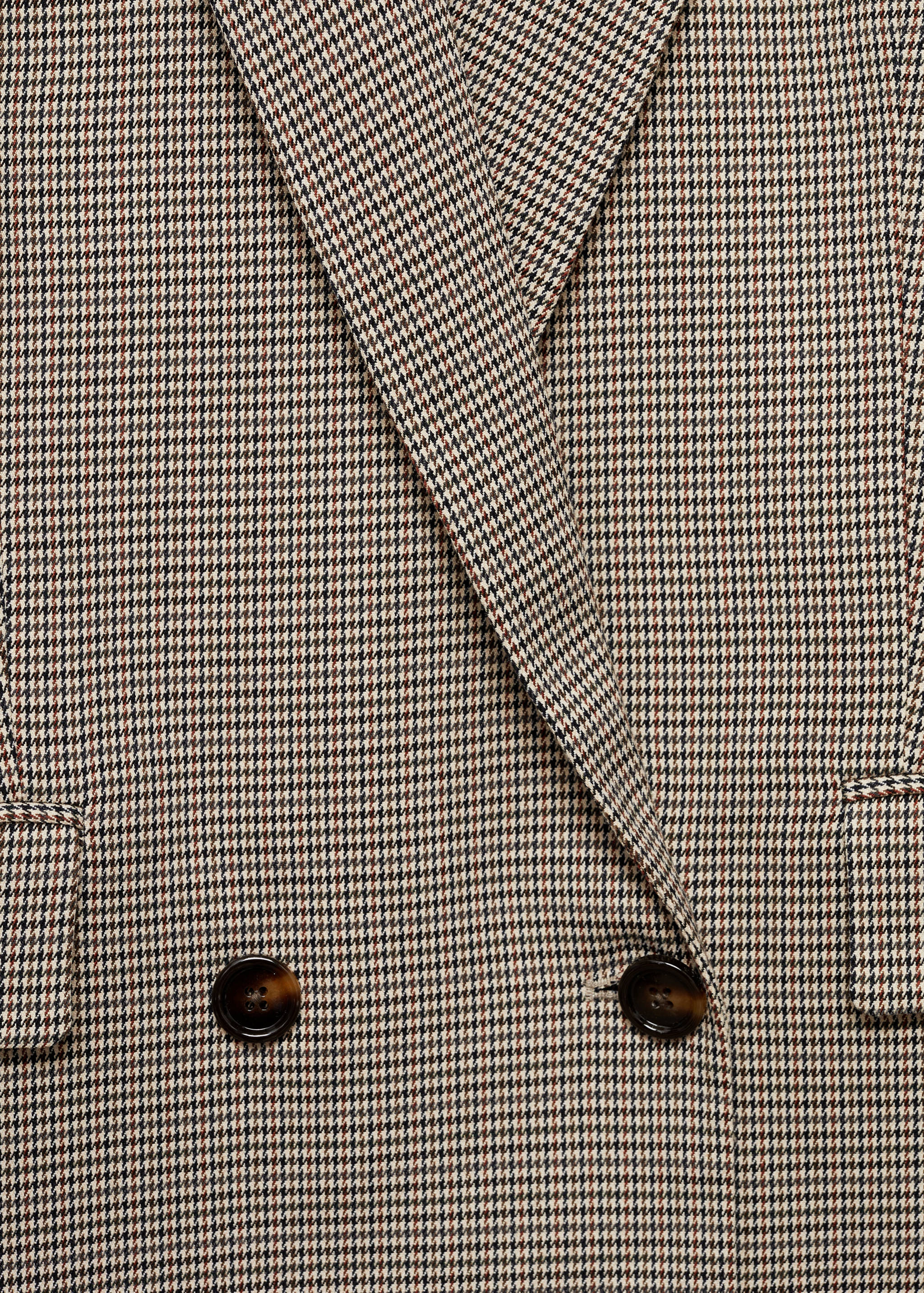 Double-breasted micro-houndstooth jacket - Details of the article 8