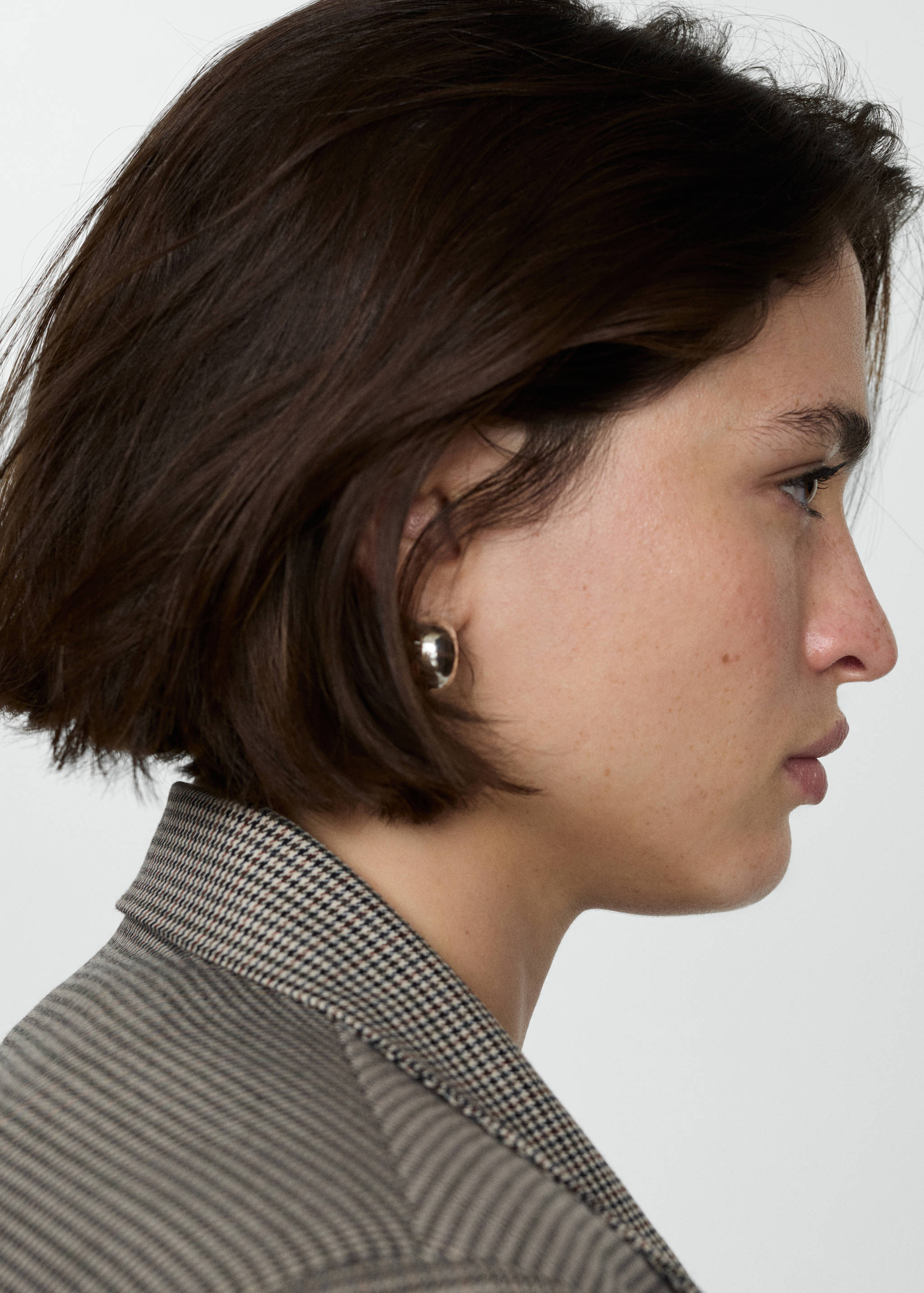 Double-breasted micro-houndstooth jacket - Details of the article 4