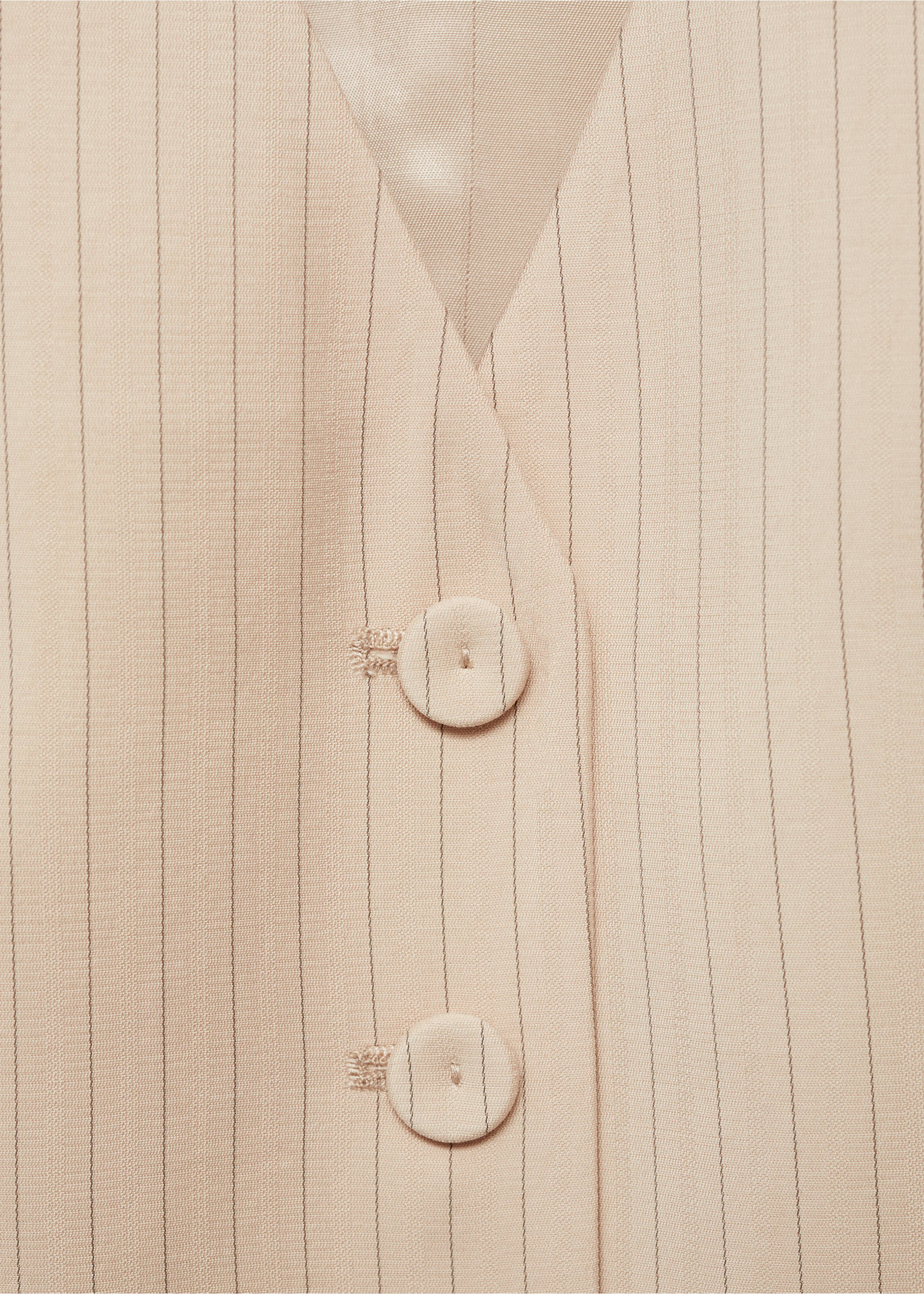 Striped suit waistcoat - Деталь изделия 8, Бежевый. Ref: 77064025-00.