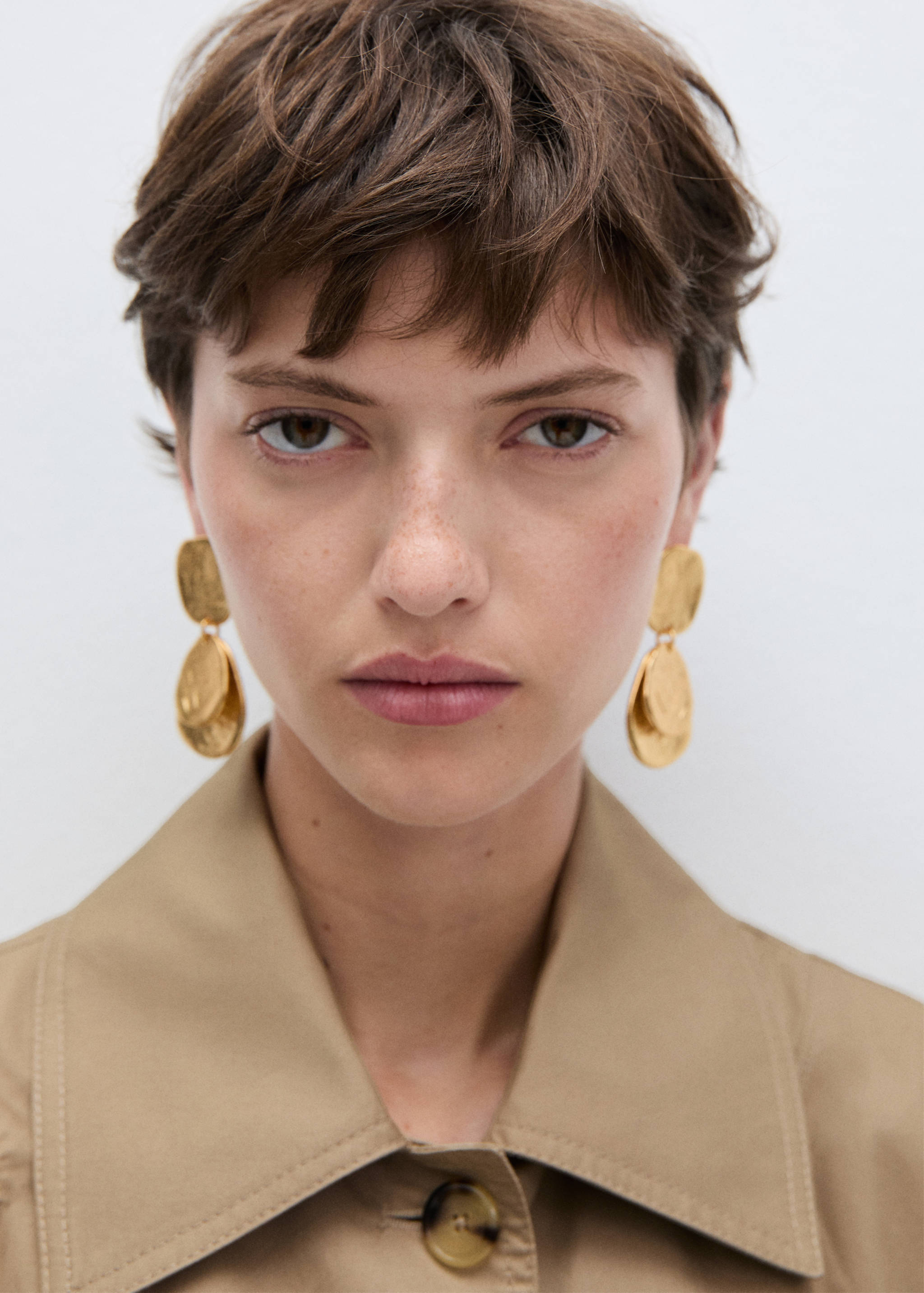 Trench algodón cuello camisero - Detalle del artículo 1