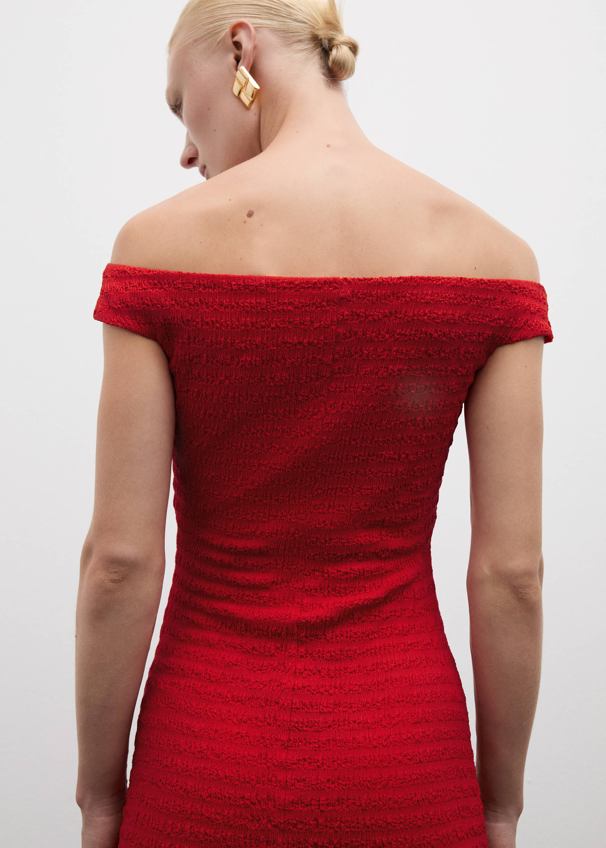 Off-the-shoulder long dress - Details of the article 2