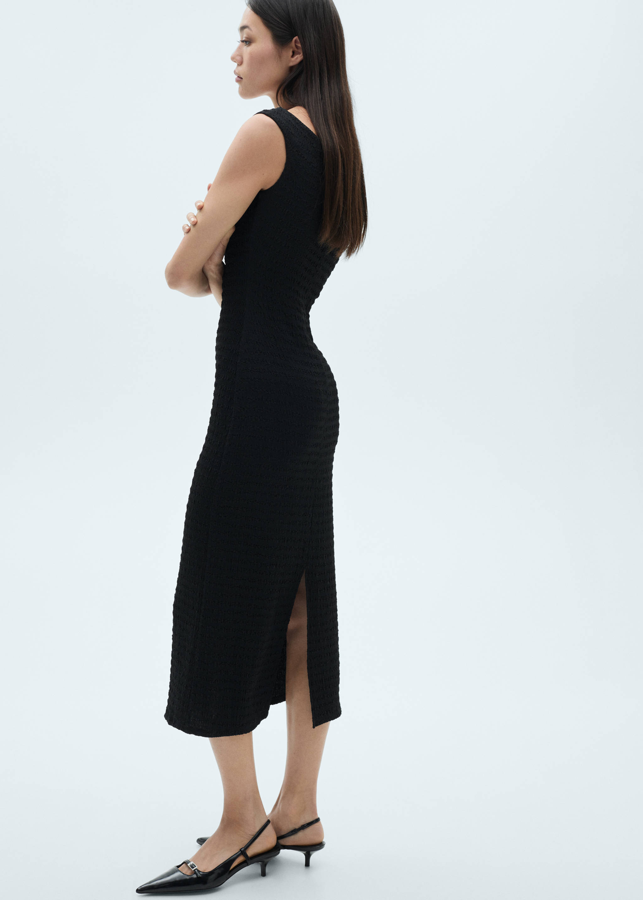 Off-the-shoulder long dress - Details of the article 2
