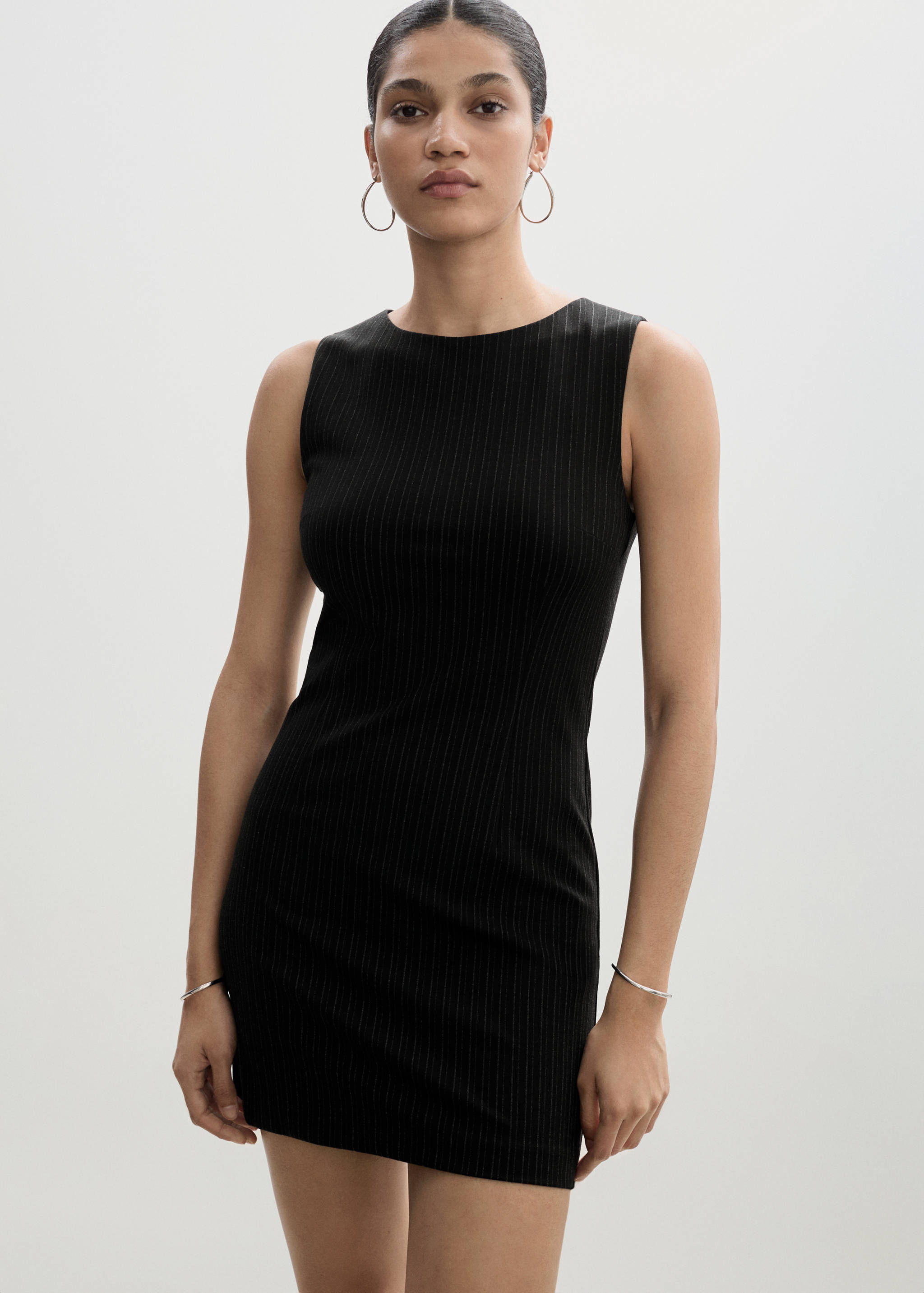 Striped short dress - Medium plane