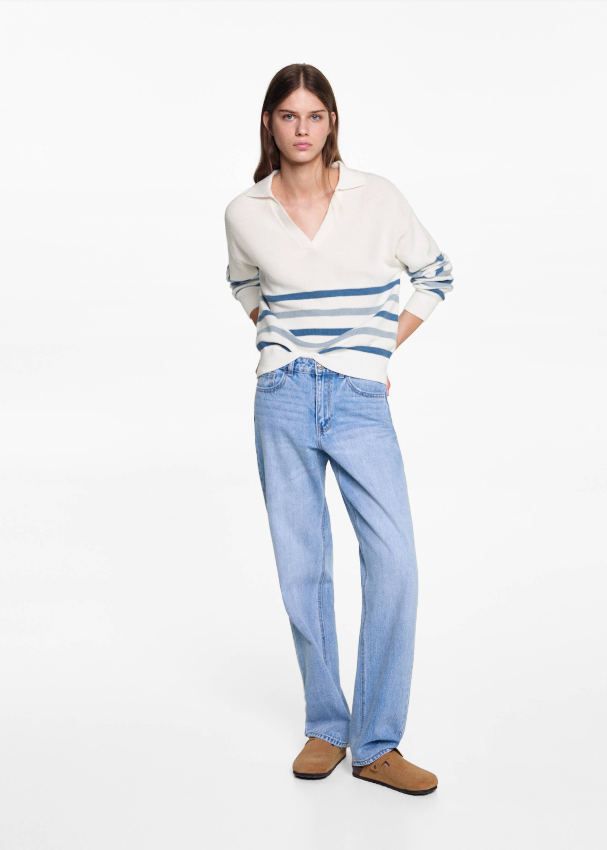 Knit striped sweater - General plane