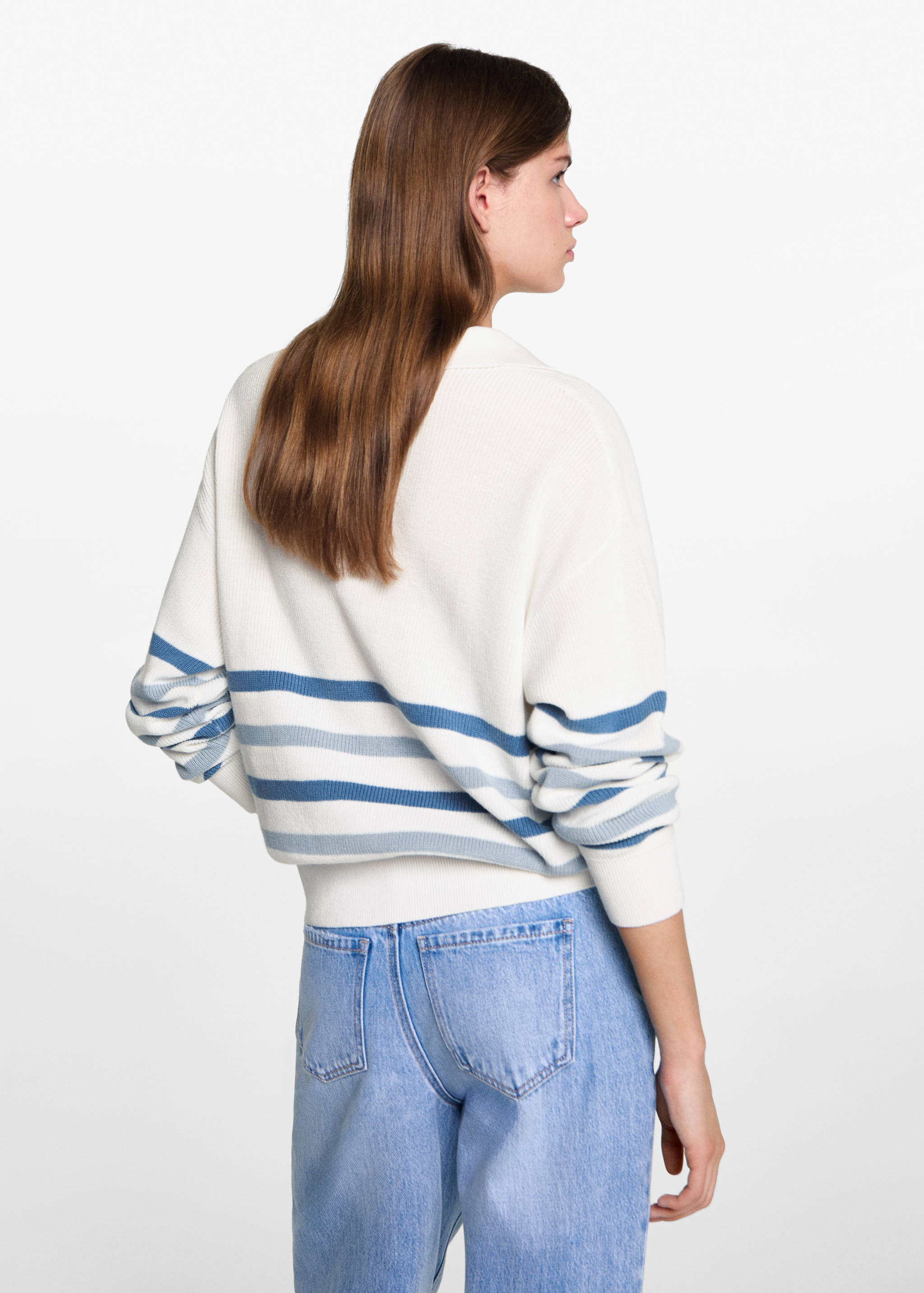 Knit striped sweater - Reverse of the article