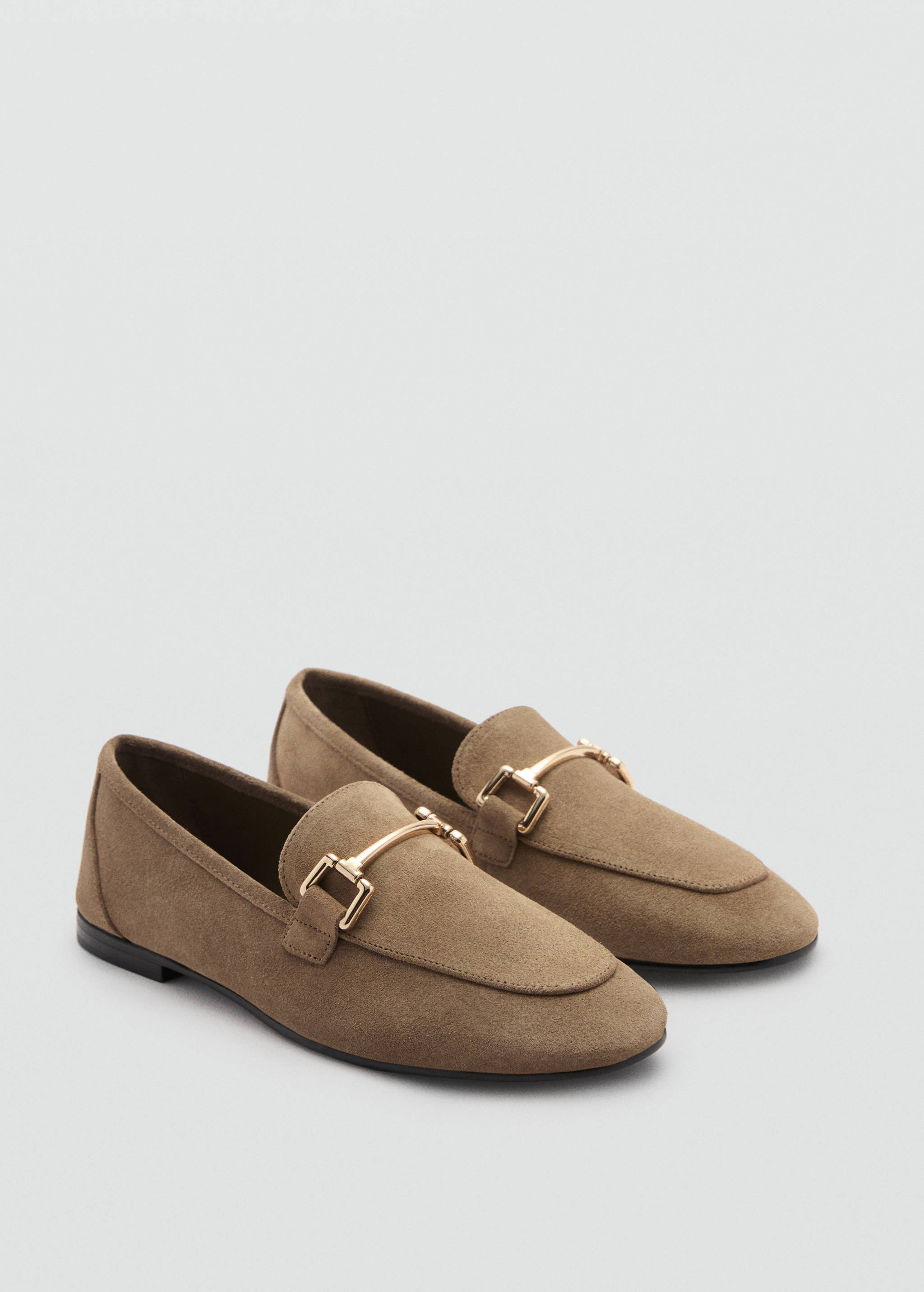 Suede leather loafers - Medium plane