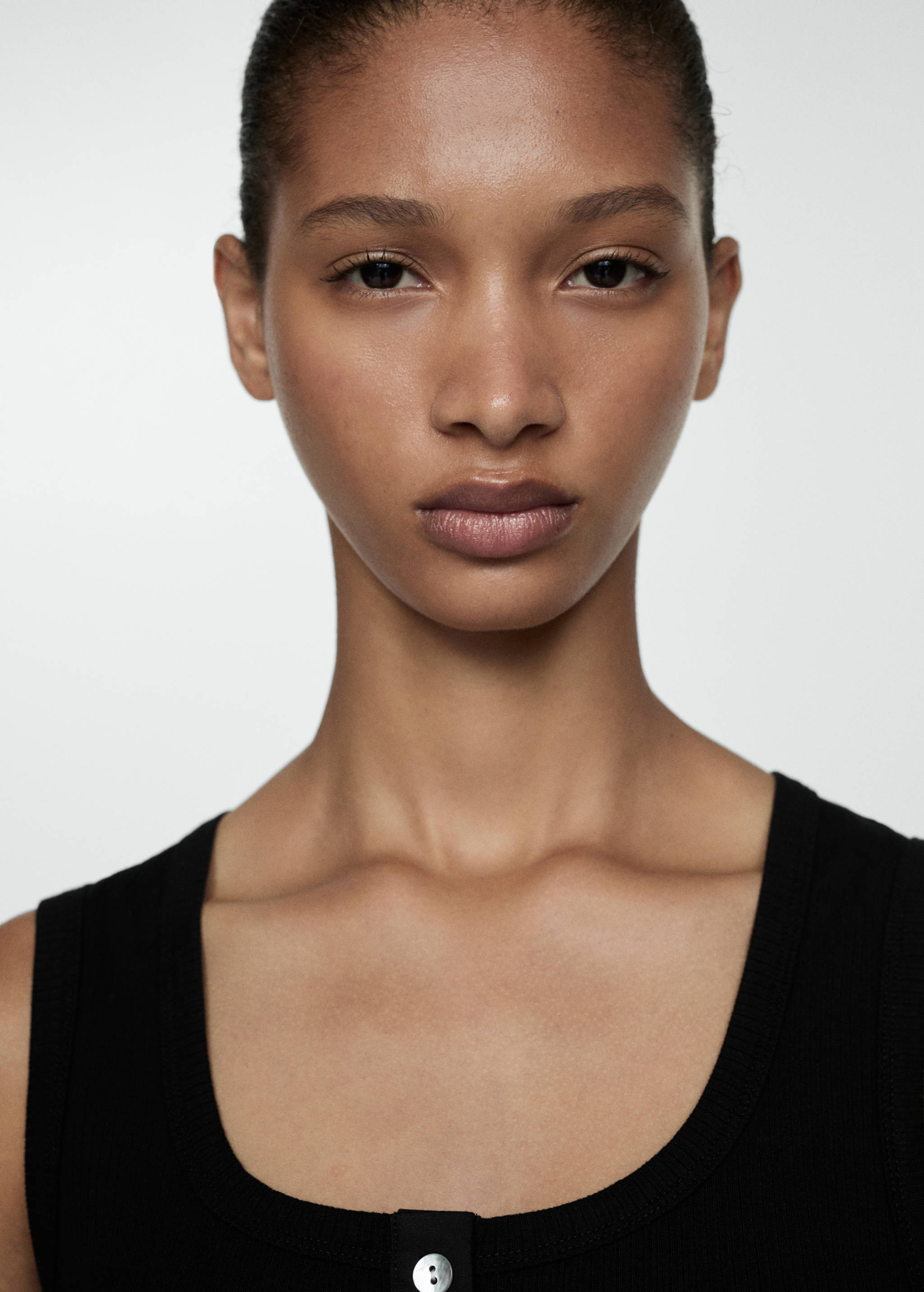 Robe côtelée à boutons - Détail de l'article 1