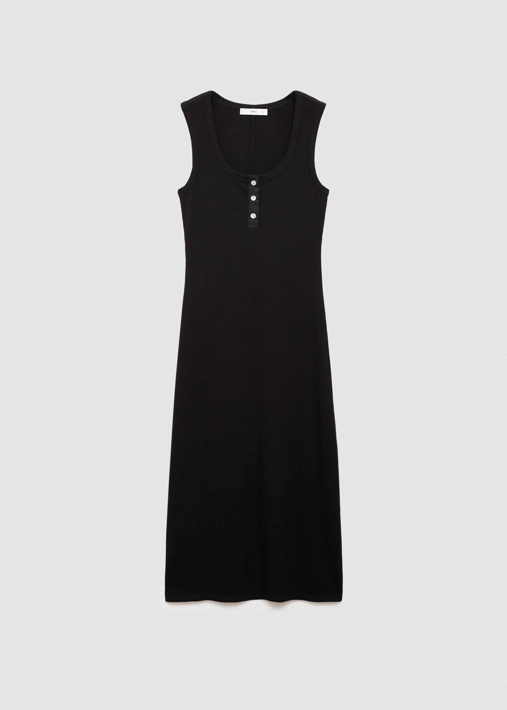 Ribbed buttoned dress - Article without model