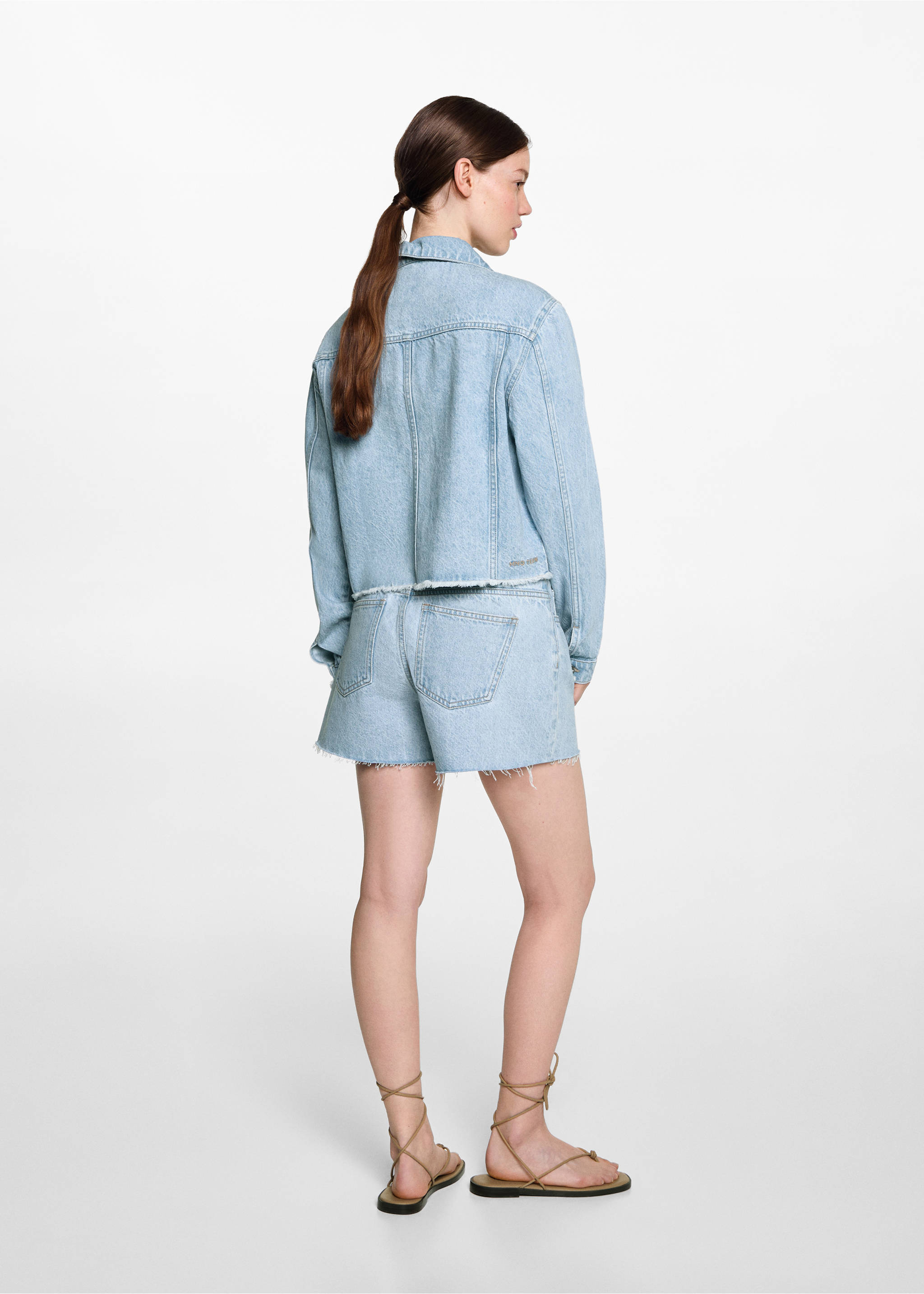 Cowgirl jacket with stars - Обратная сторона изделия, Светло-синий. Ref: 77064052-00.