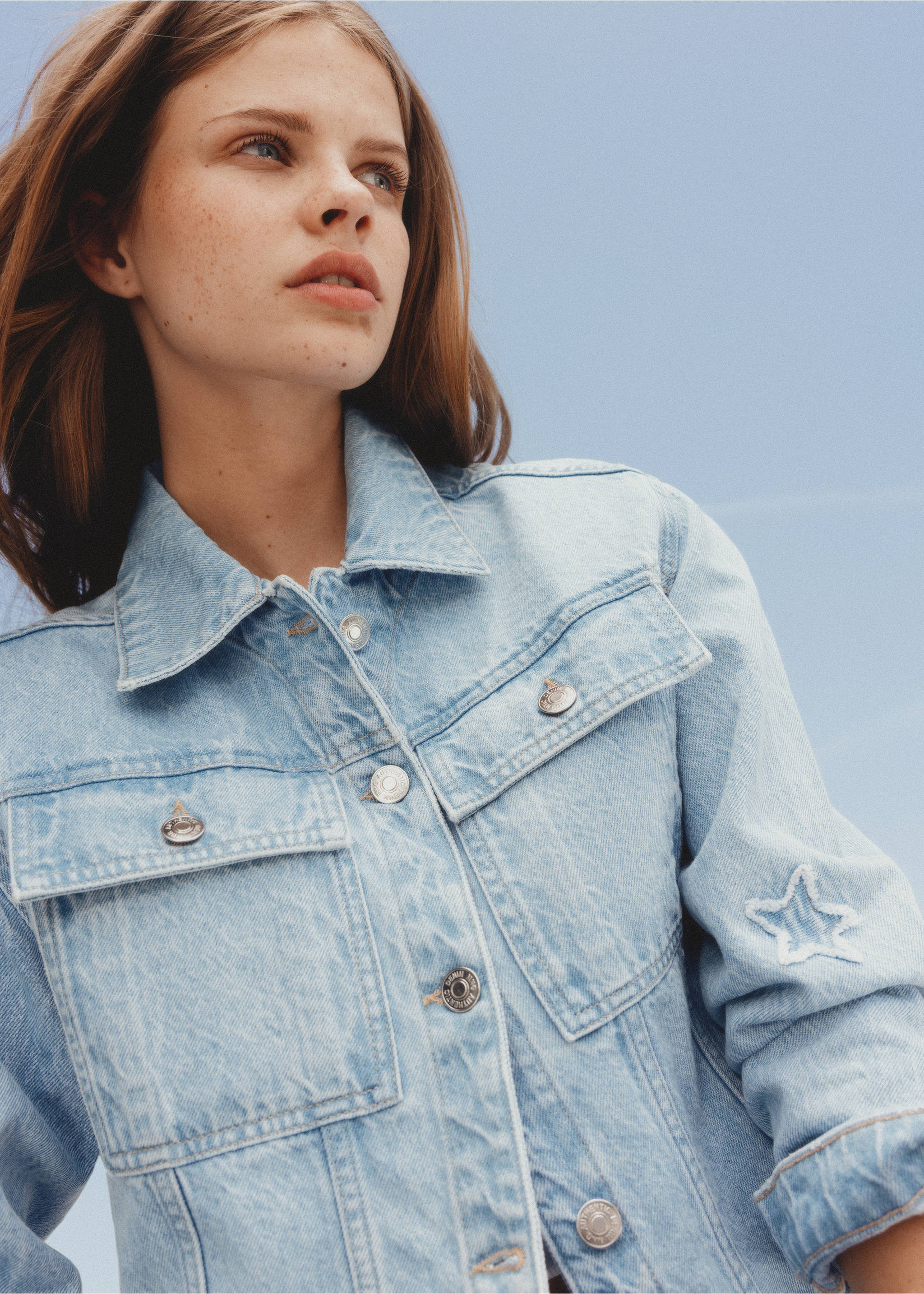 Cowgirl jacket with stars - Деталь изделия 5, Светло-синий. Ref: 77064052-00.
