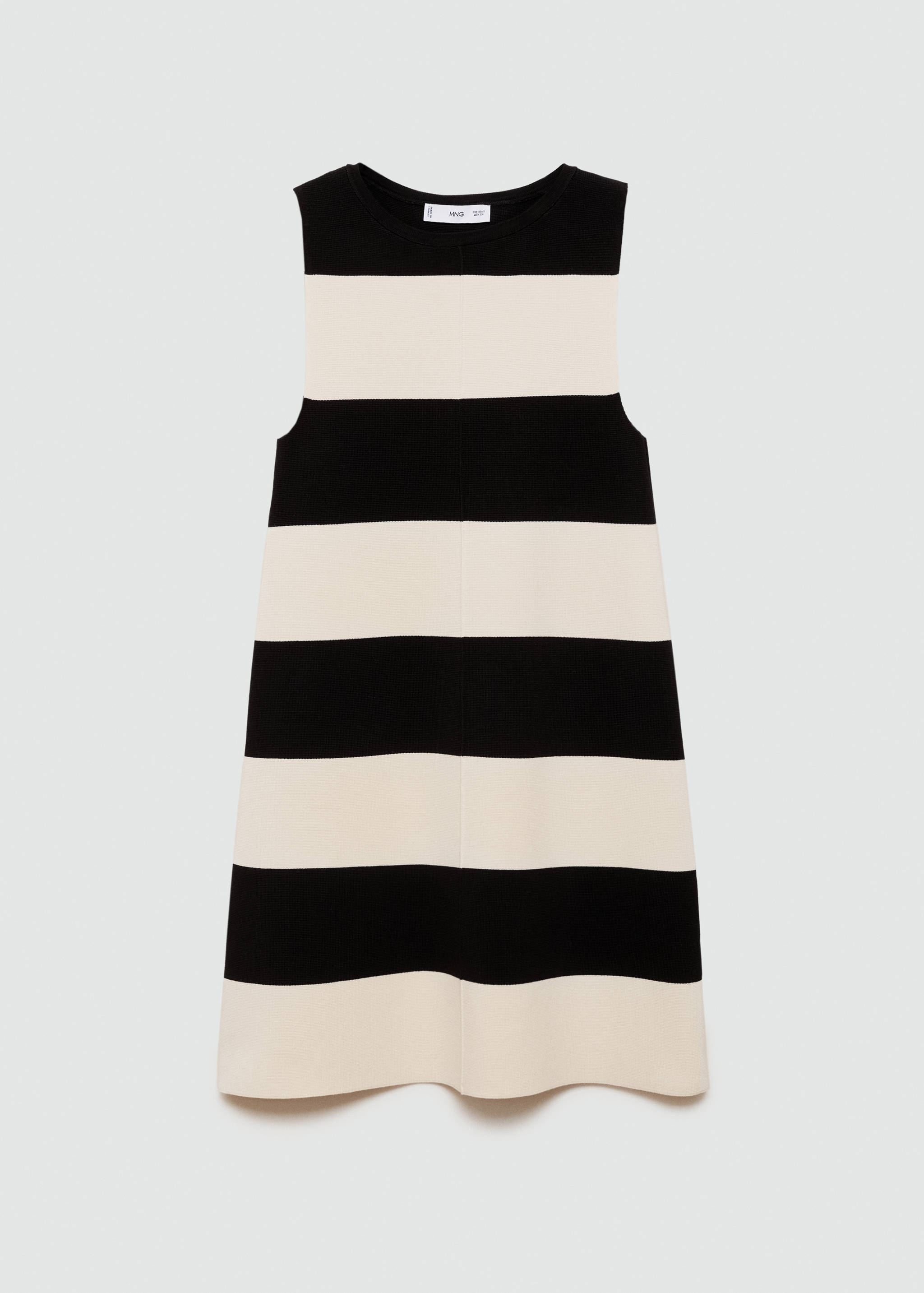 Short-striped knitted dress - Article without model