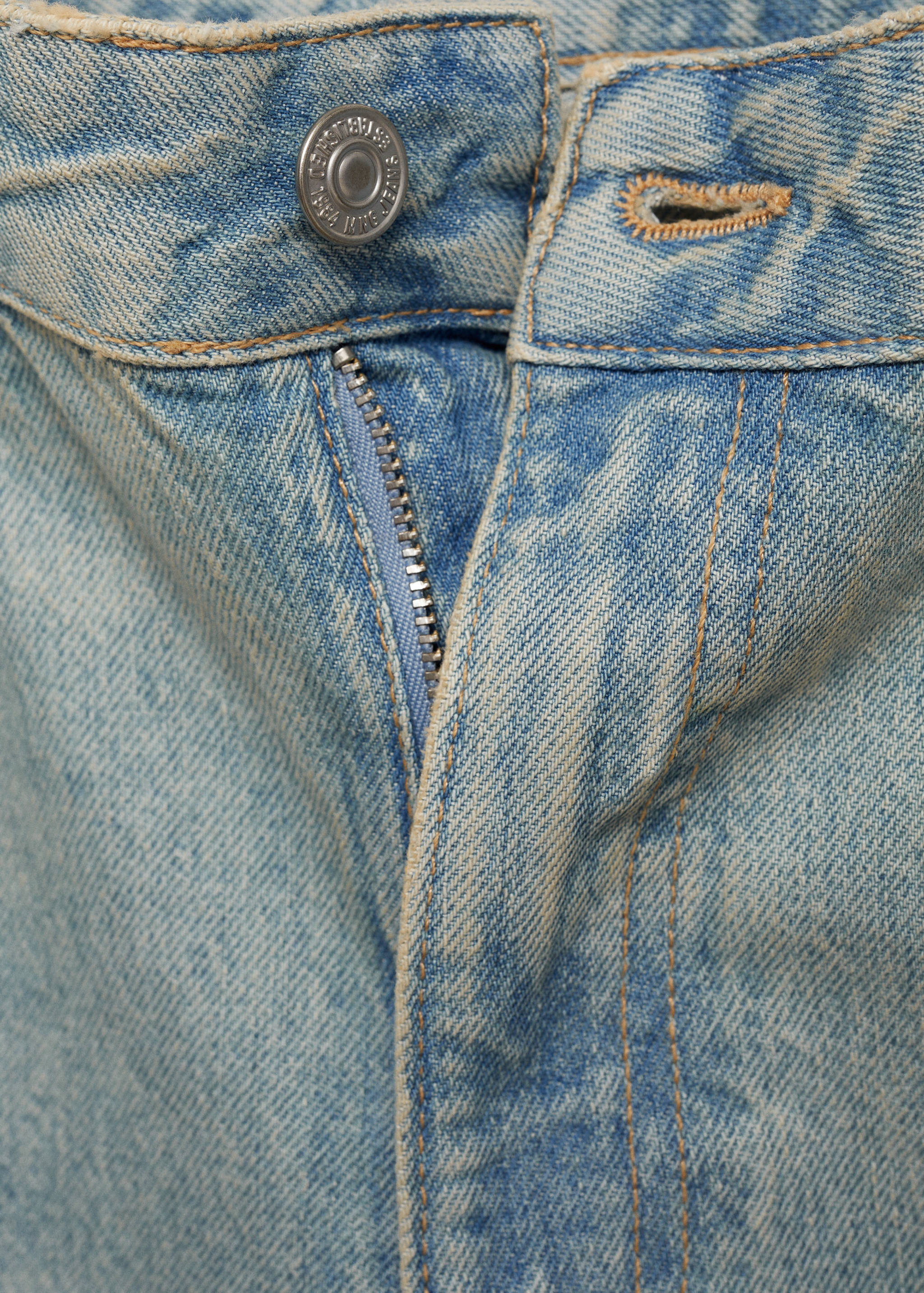 Mid-rise straight jeans - Details of the article 8