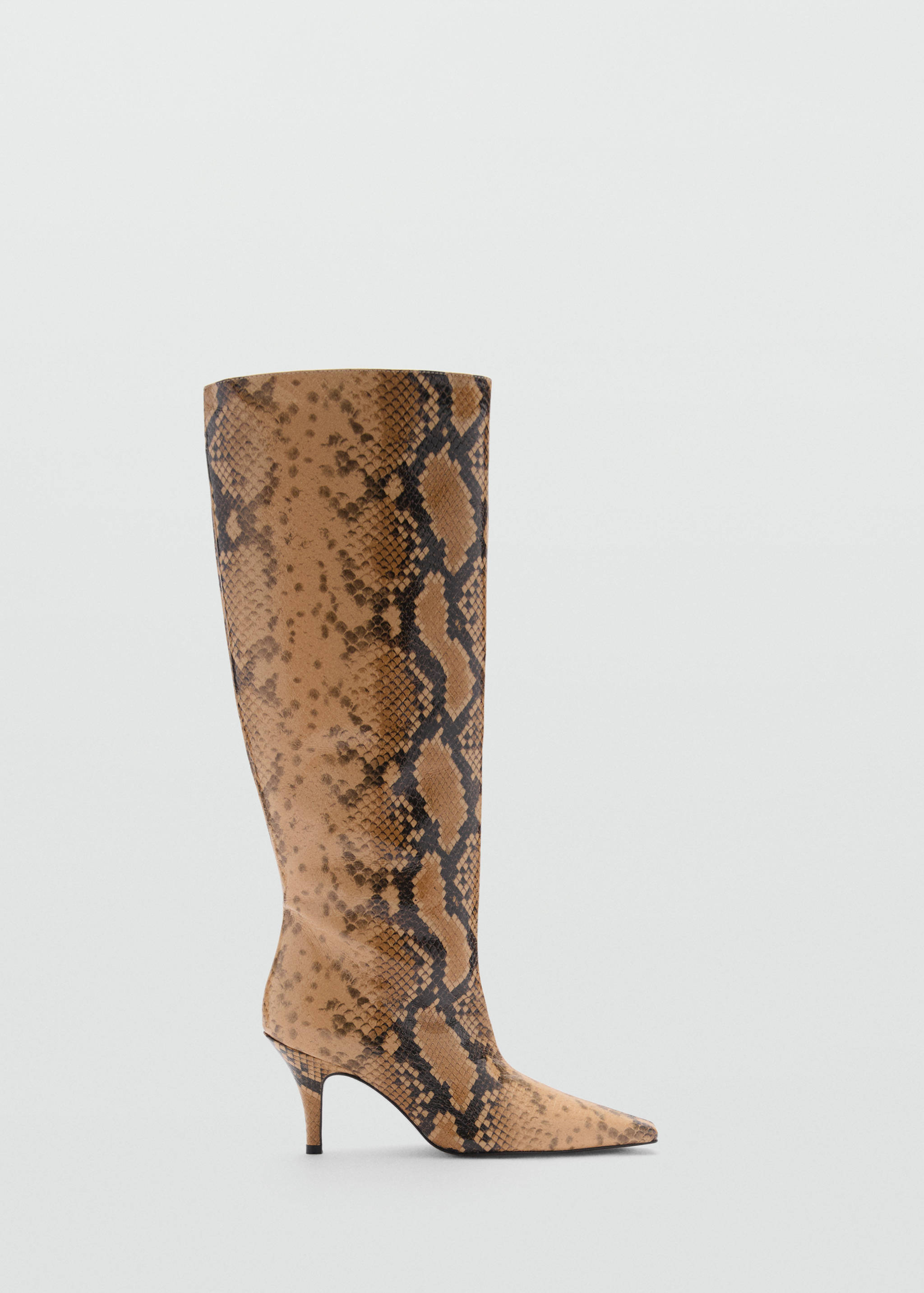 Bota alta piel estampado serpiente - Artículo sin modelo