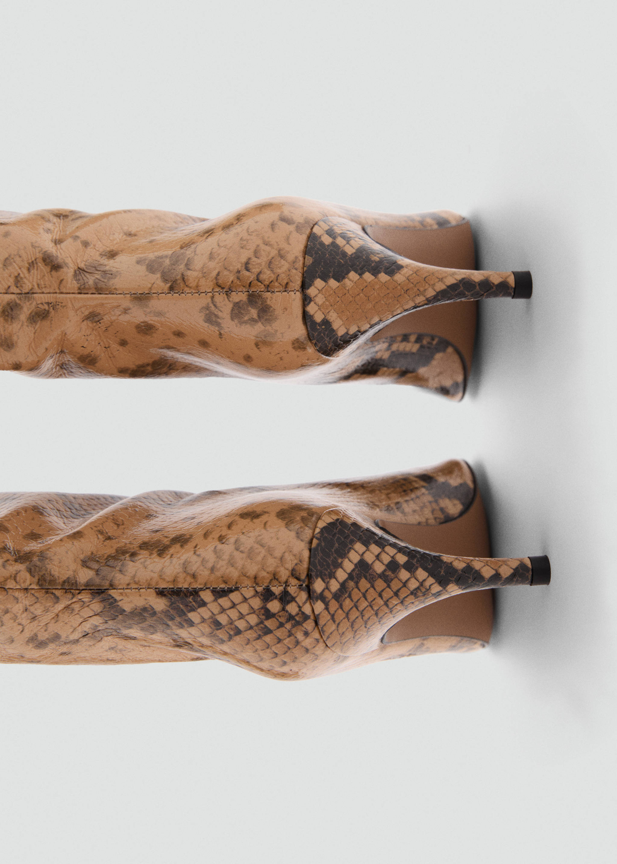 Bota alta piel estampado serpiente - Detalle del artículo 3