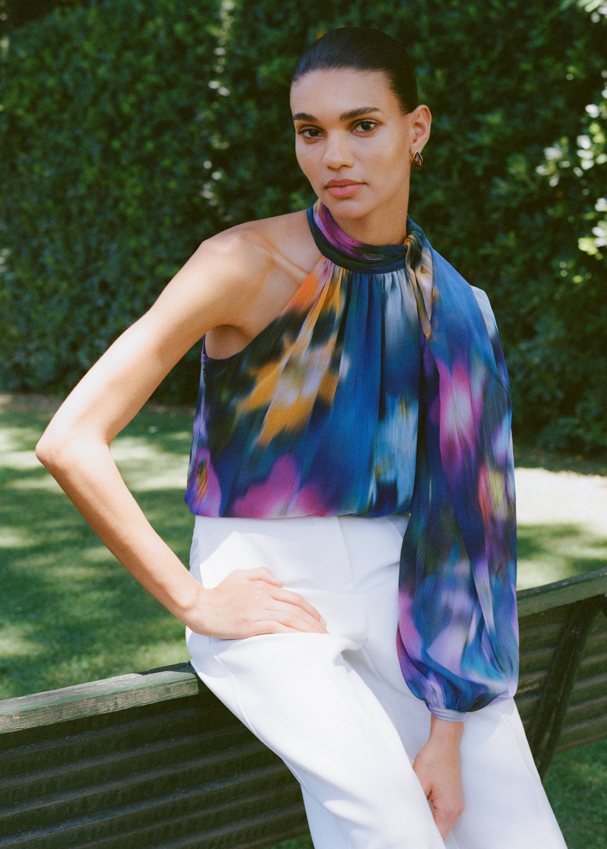 Blouse asymétrique imprimée - Détail de l'article 5