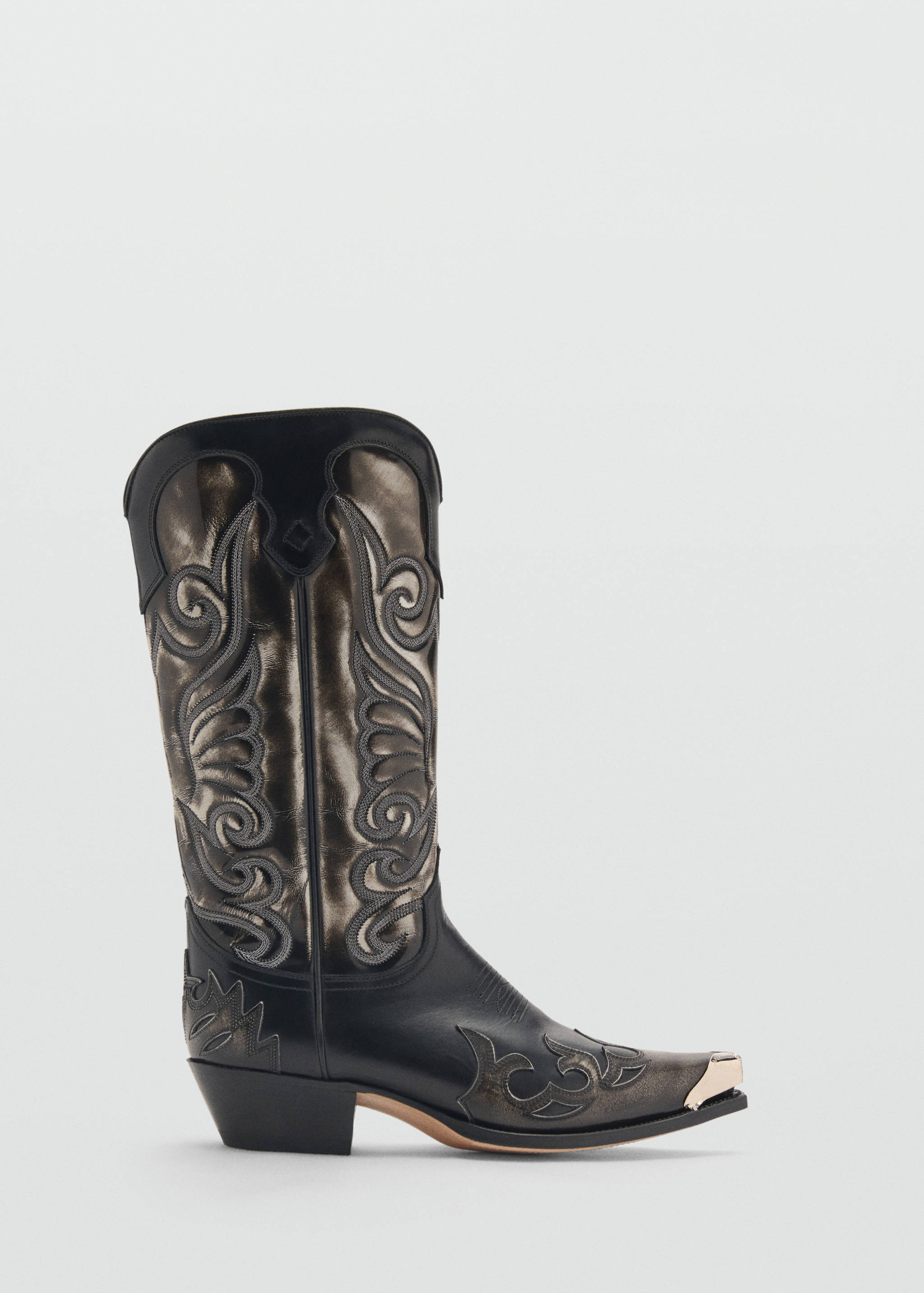 Two-tone leather cowboy boots - Article without model