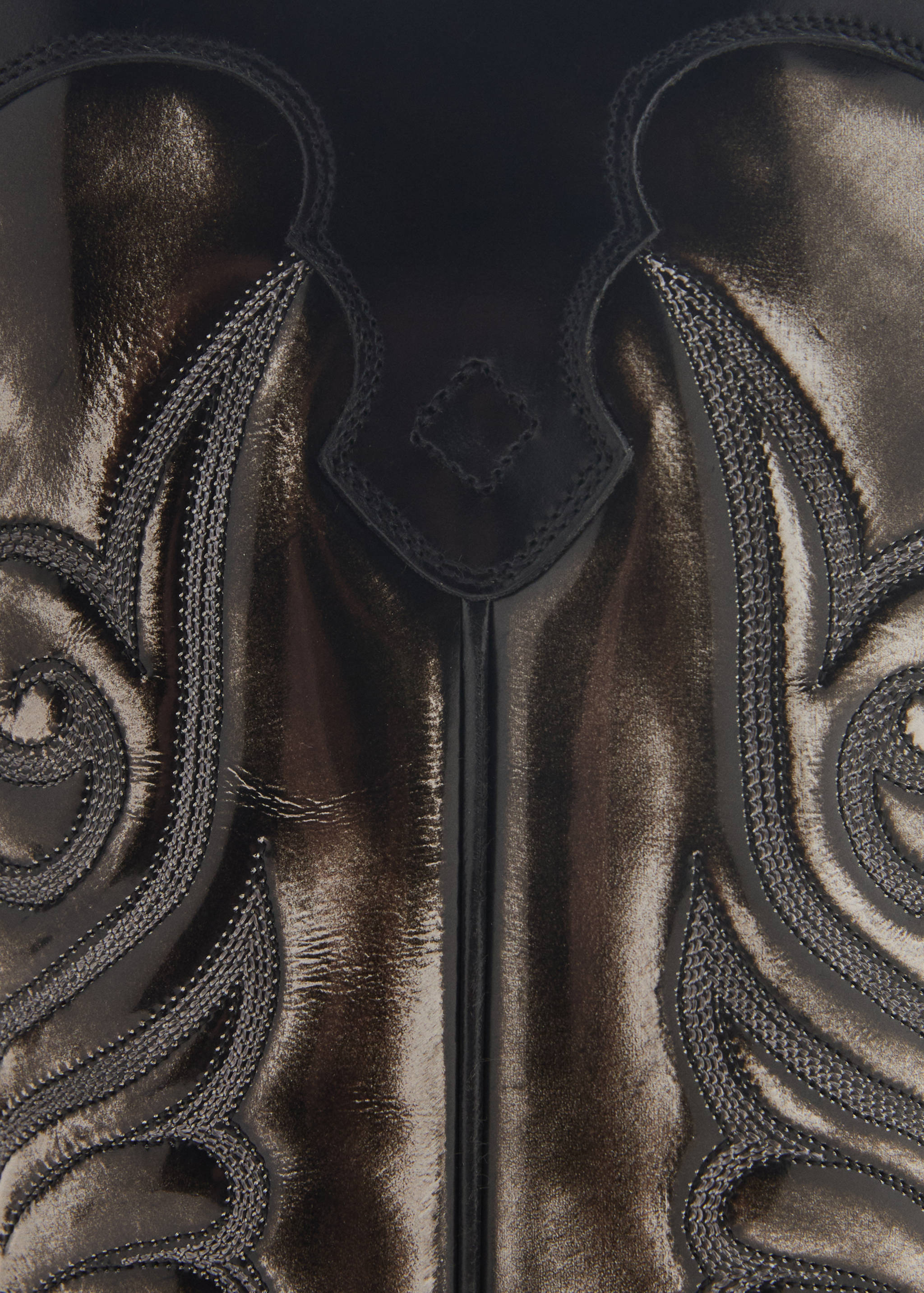 Two-tone leather cowboy boots - Details of the article 2