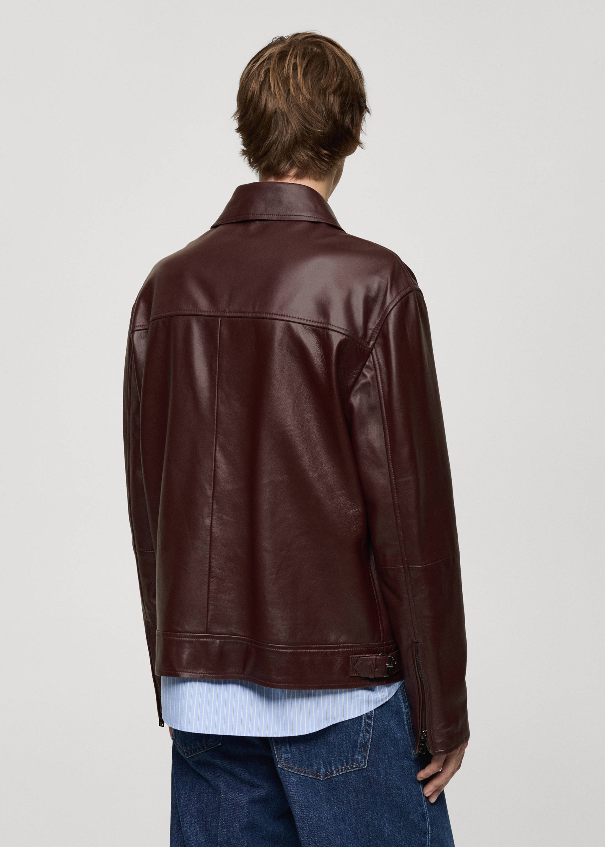 Blouson 100 % cuir nappa - Verso de l’article