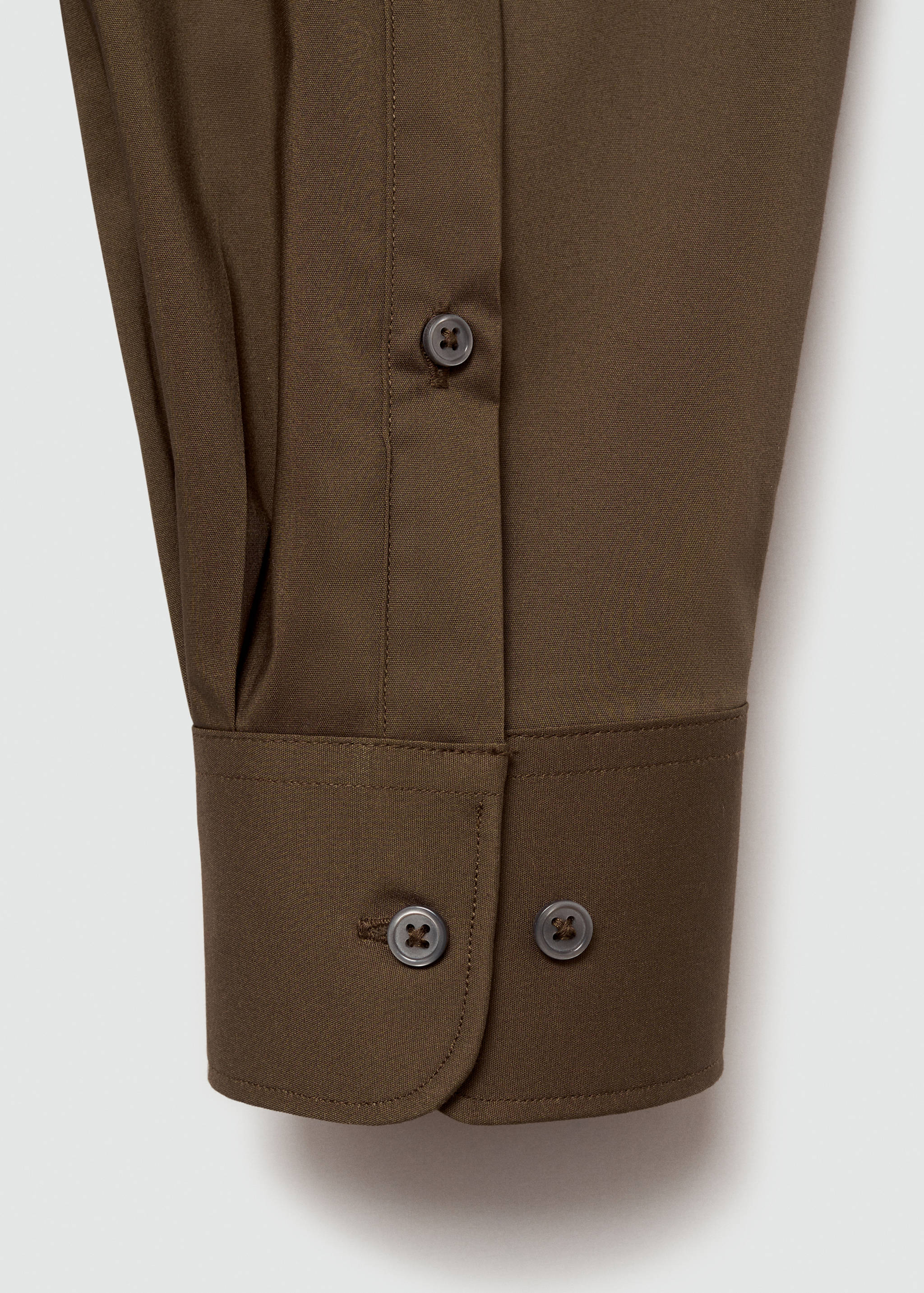 Regular-fit stretch cotton shirt - Details of the article 0