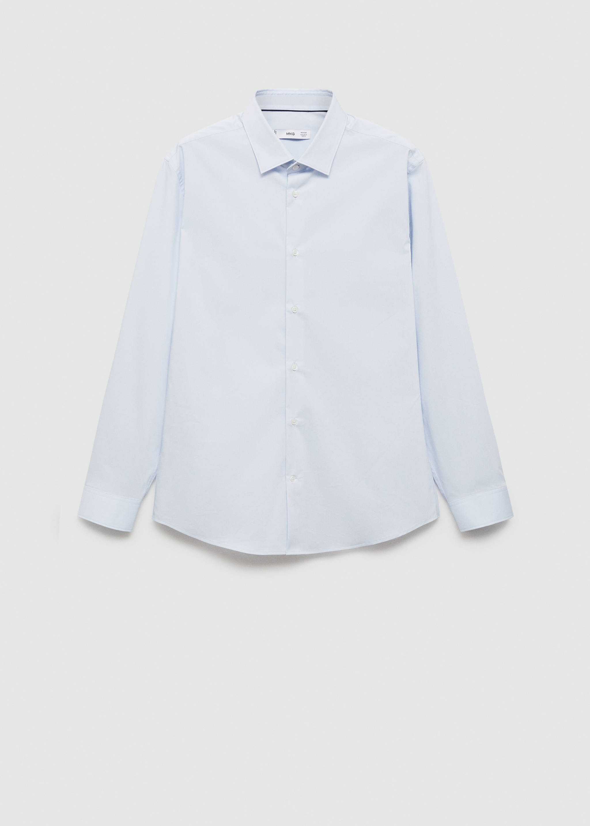 Regular-fit stretch cotton shirt - Article without model