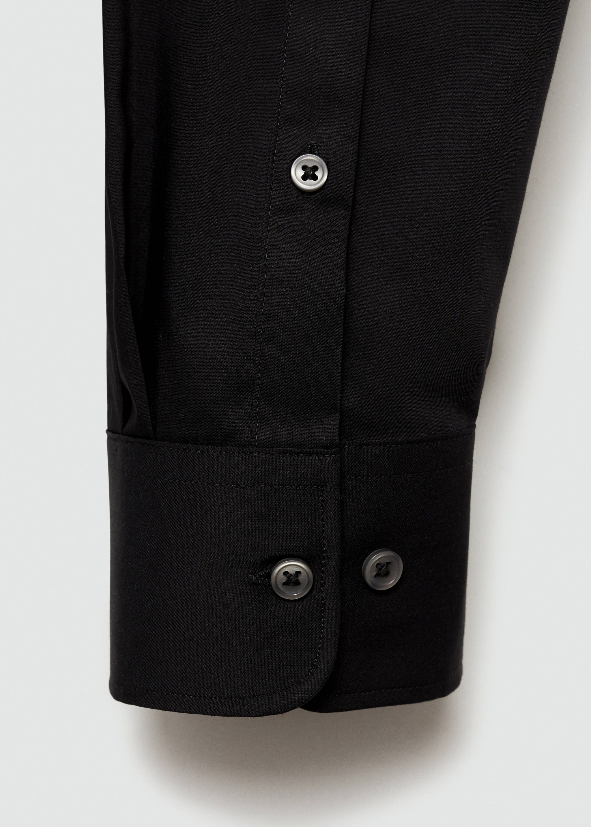 Regular-fit stretch cotton shirt - Details of the article 0