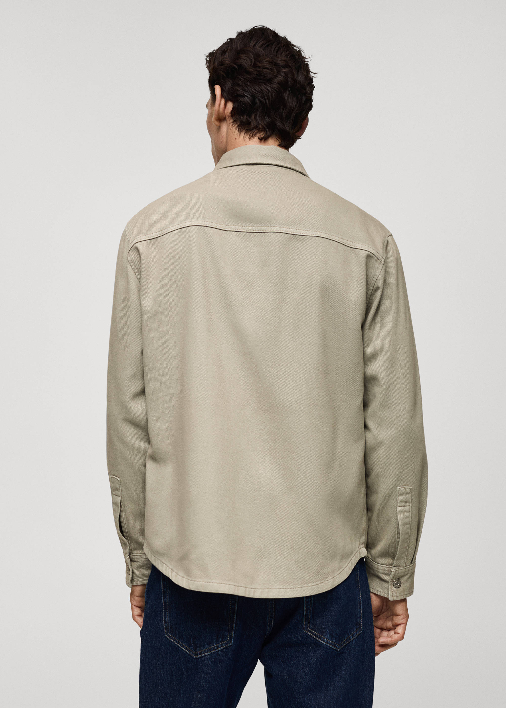 Surchemise jean poche - Verso de l’article