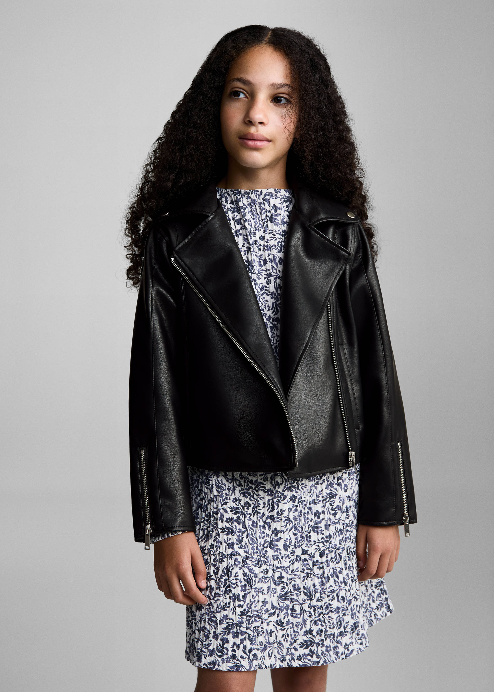 Faux-leather jacket - Medium plane