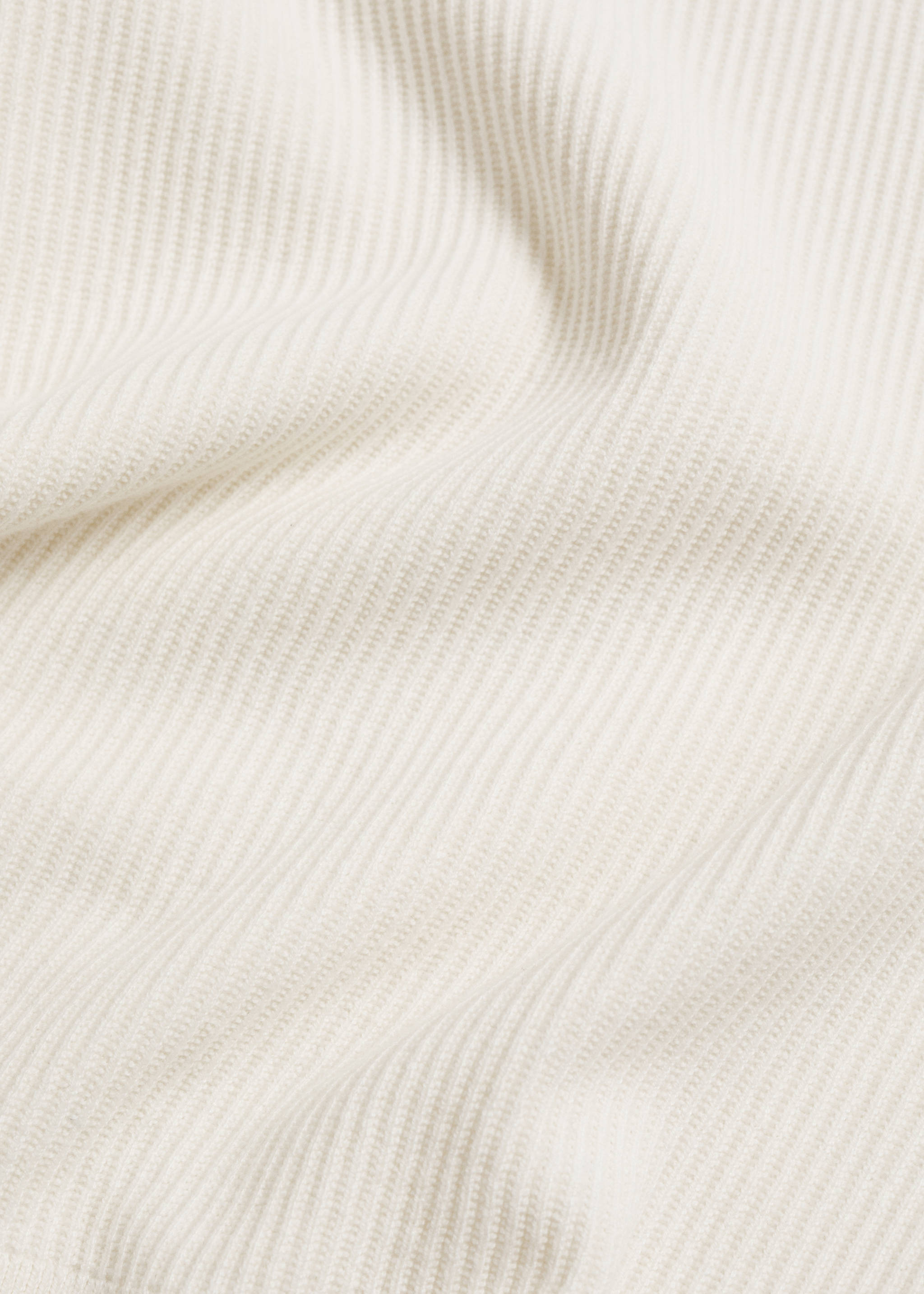 Ribbed cotton knitted sweater - Details of the article 0