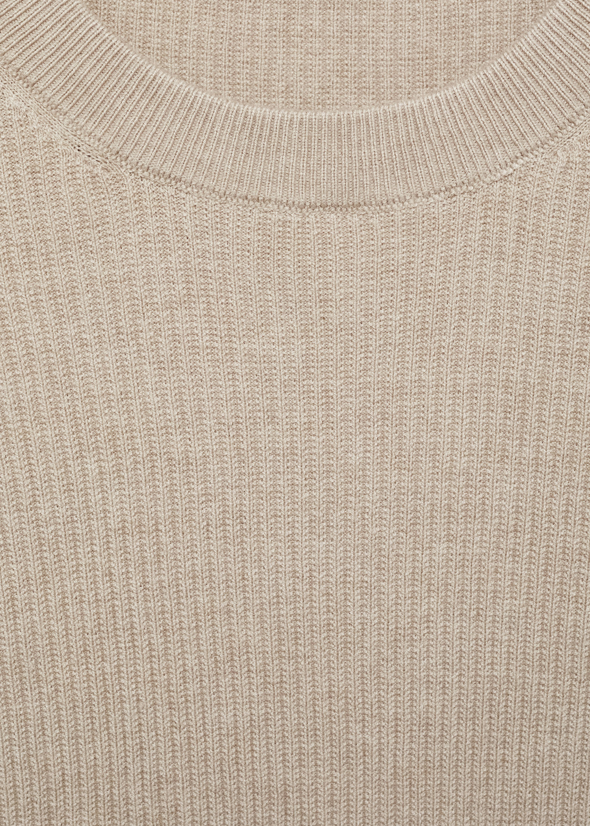 Ribbed cotton knitted sweater - Details of the article 8