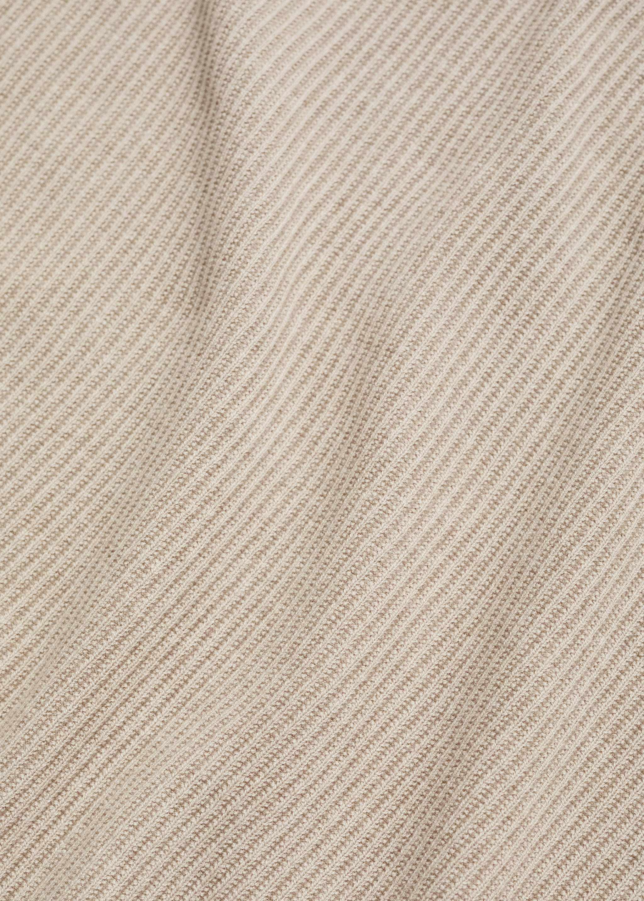 Ribbed cotton knitted sweater - Details of the article 0