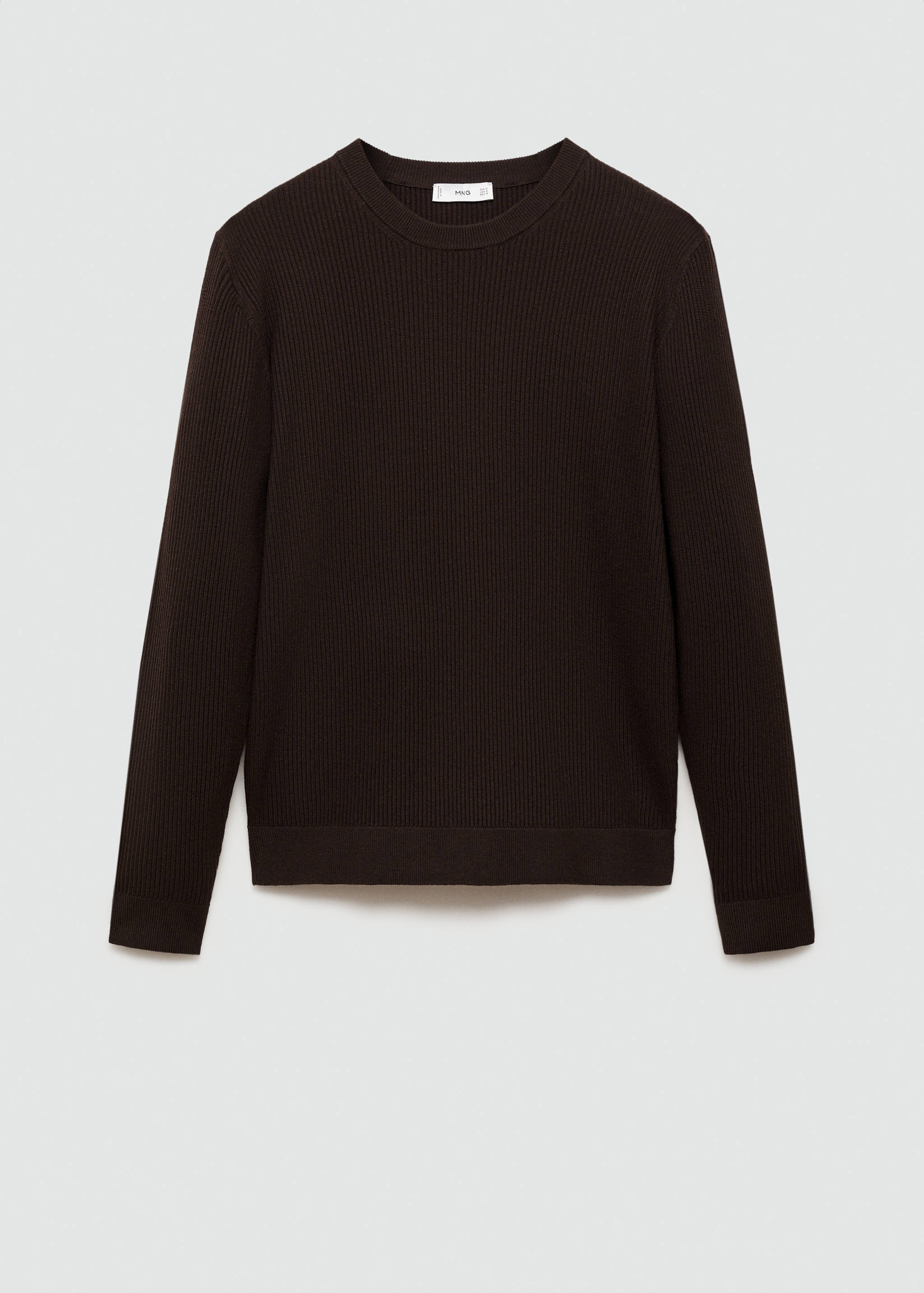 Ribbed cotton knitted sweater - Article without model