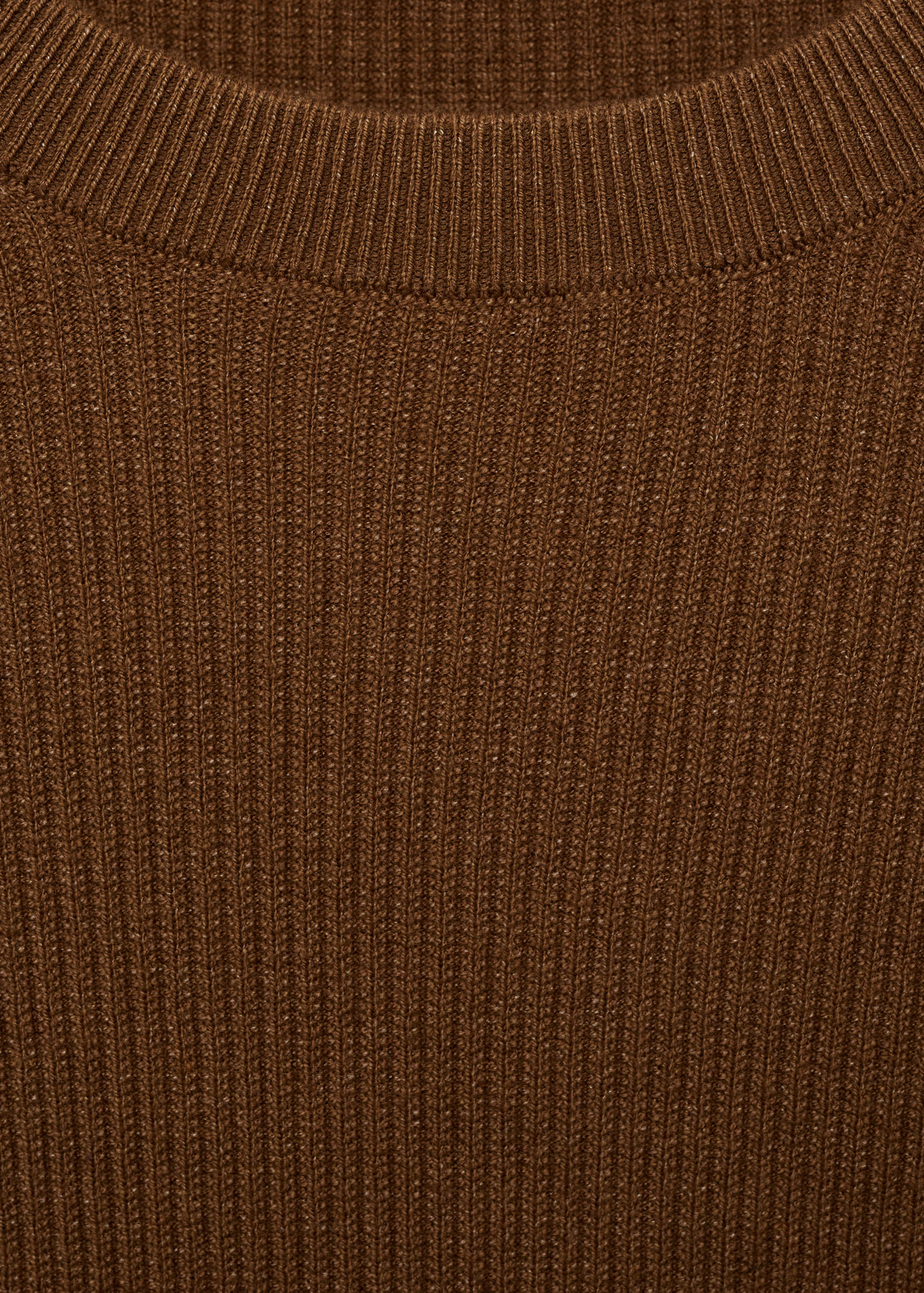 Ribbed cotton knitted sweater - Details of the article 8
