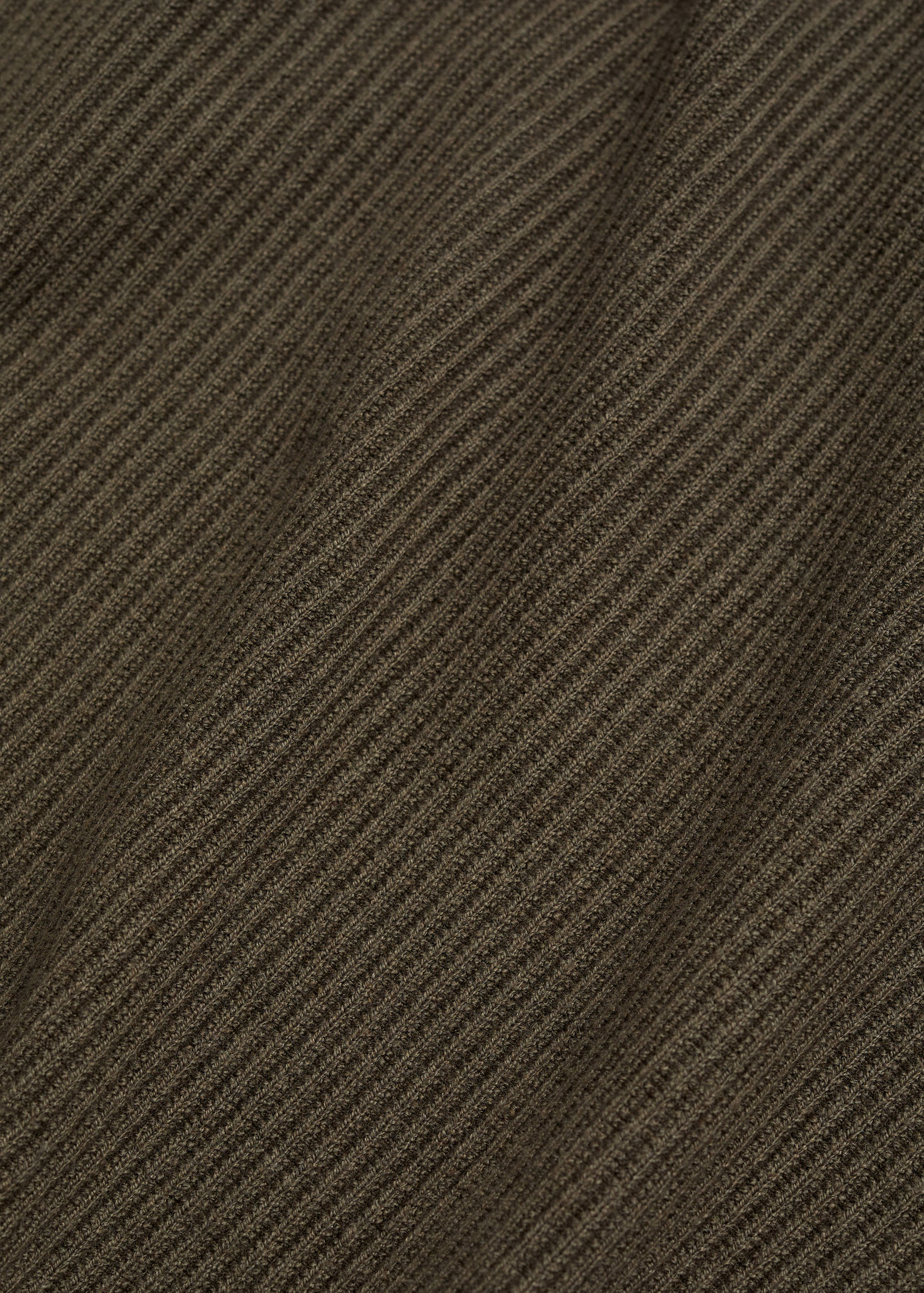 Ribbed cotton knitted sweater - Details of the article 0