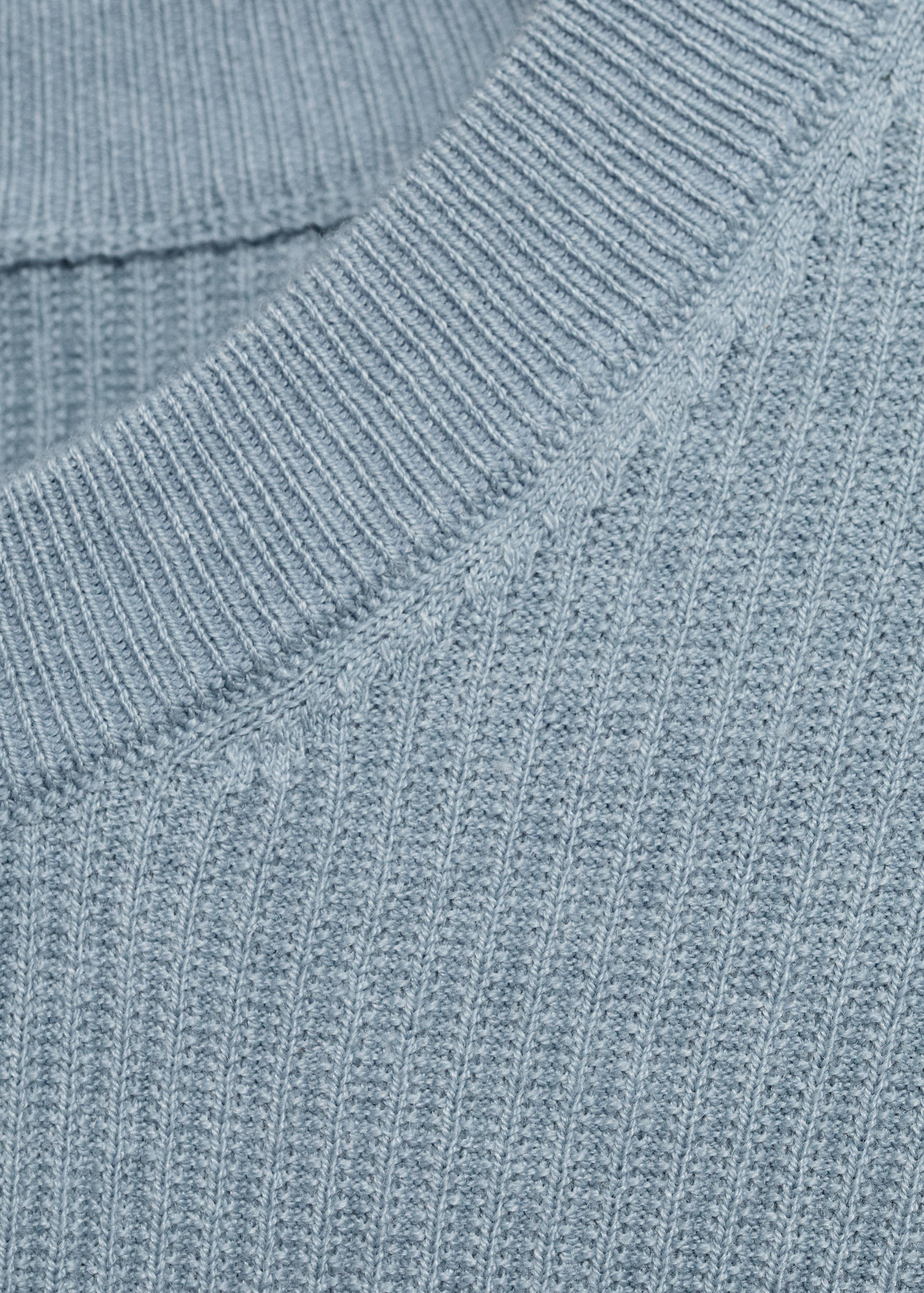 Ribbed cotton knitted sweater - Details of the article 8