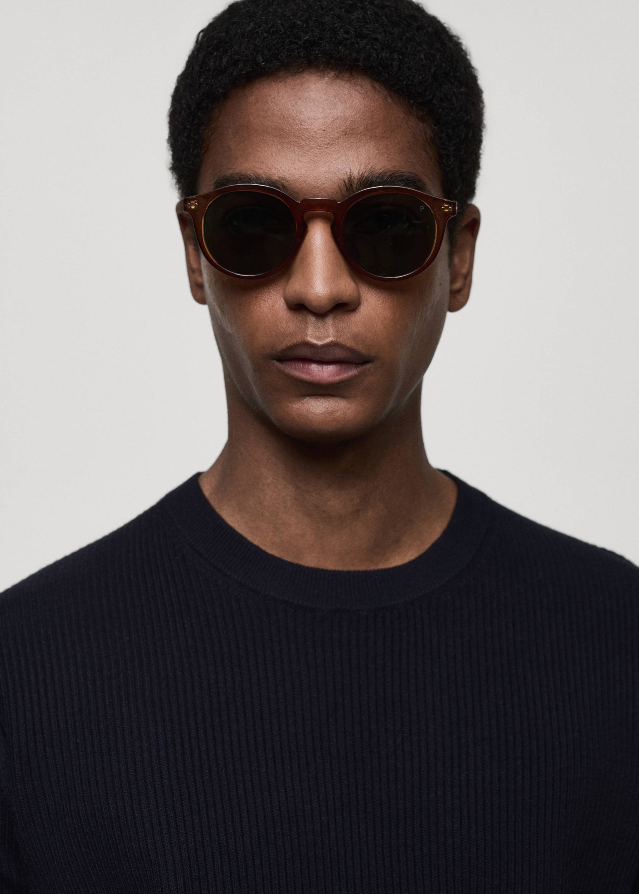 Ribbed cotton knitted sweater - Details of the article 1