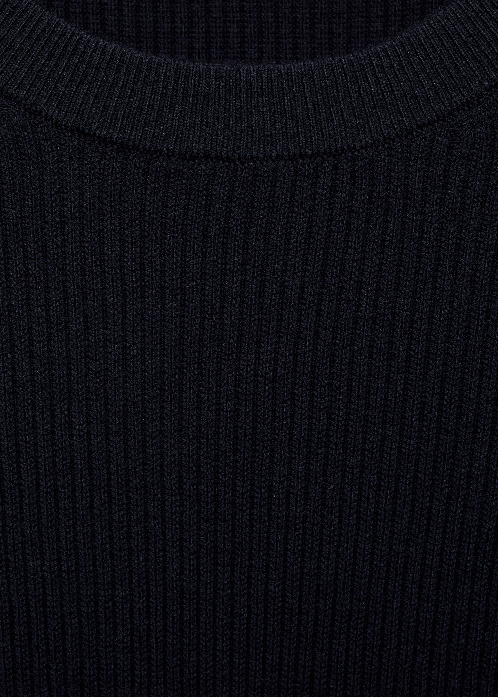 Ribbed cotton knitted sweater - Details of the article 8