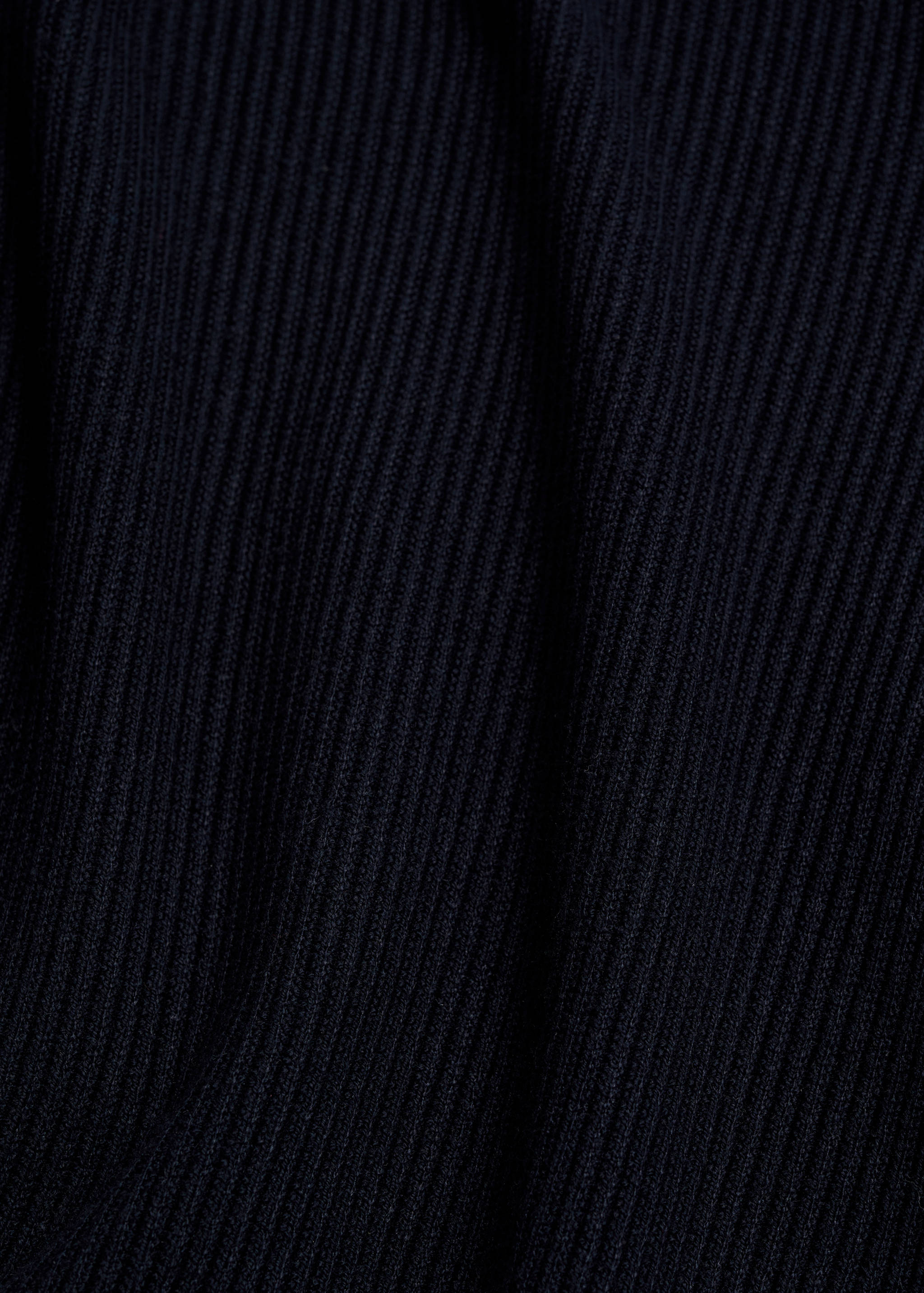 Ribbed cotton knitted sweater - Details of the article 0