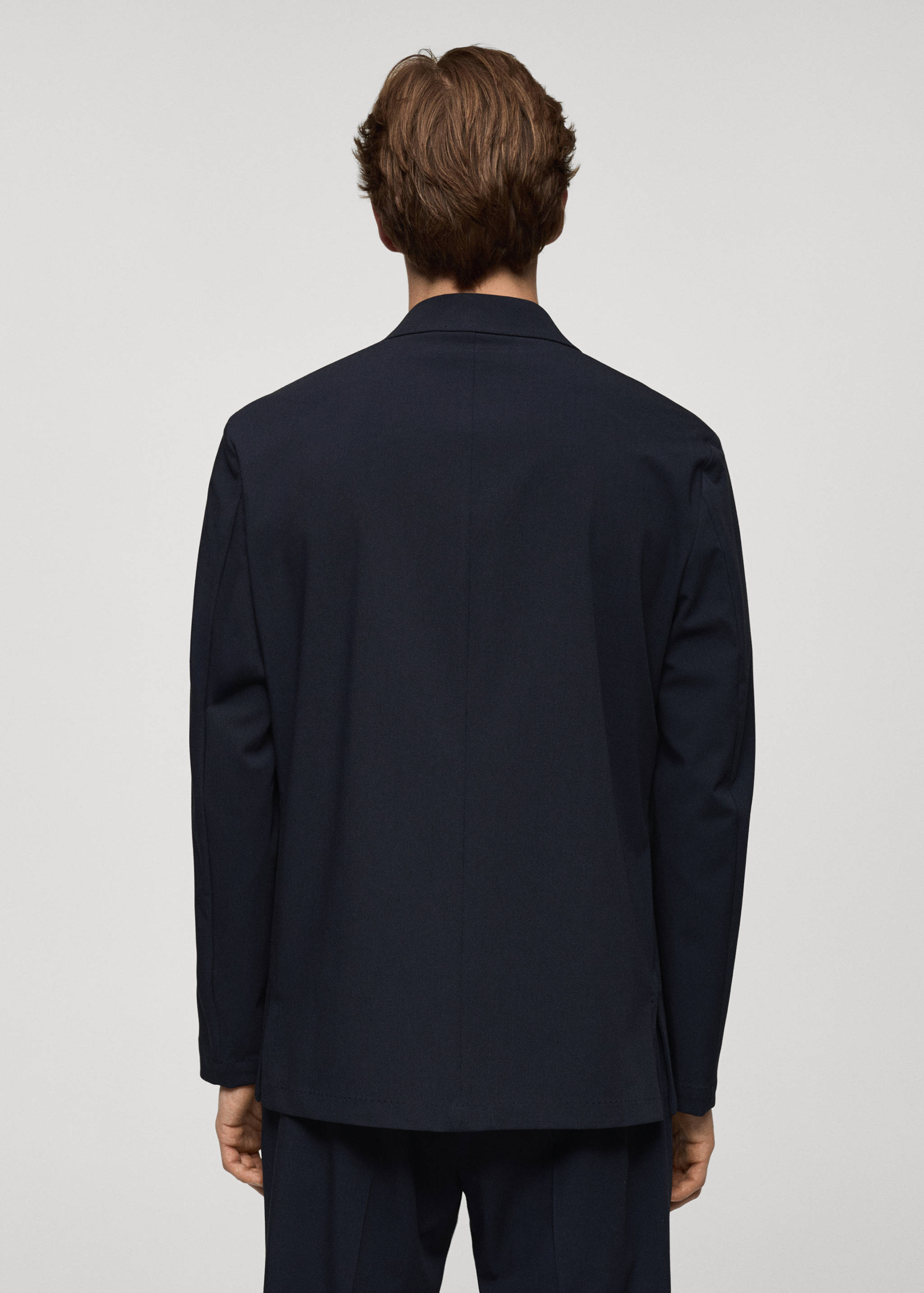 Slim-fit suit jacket with pockets - Reverse of the article